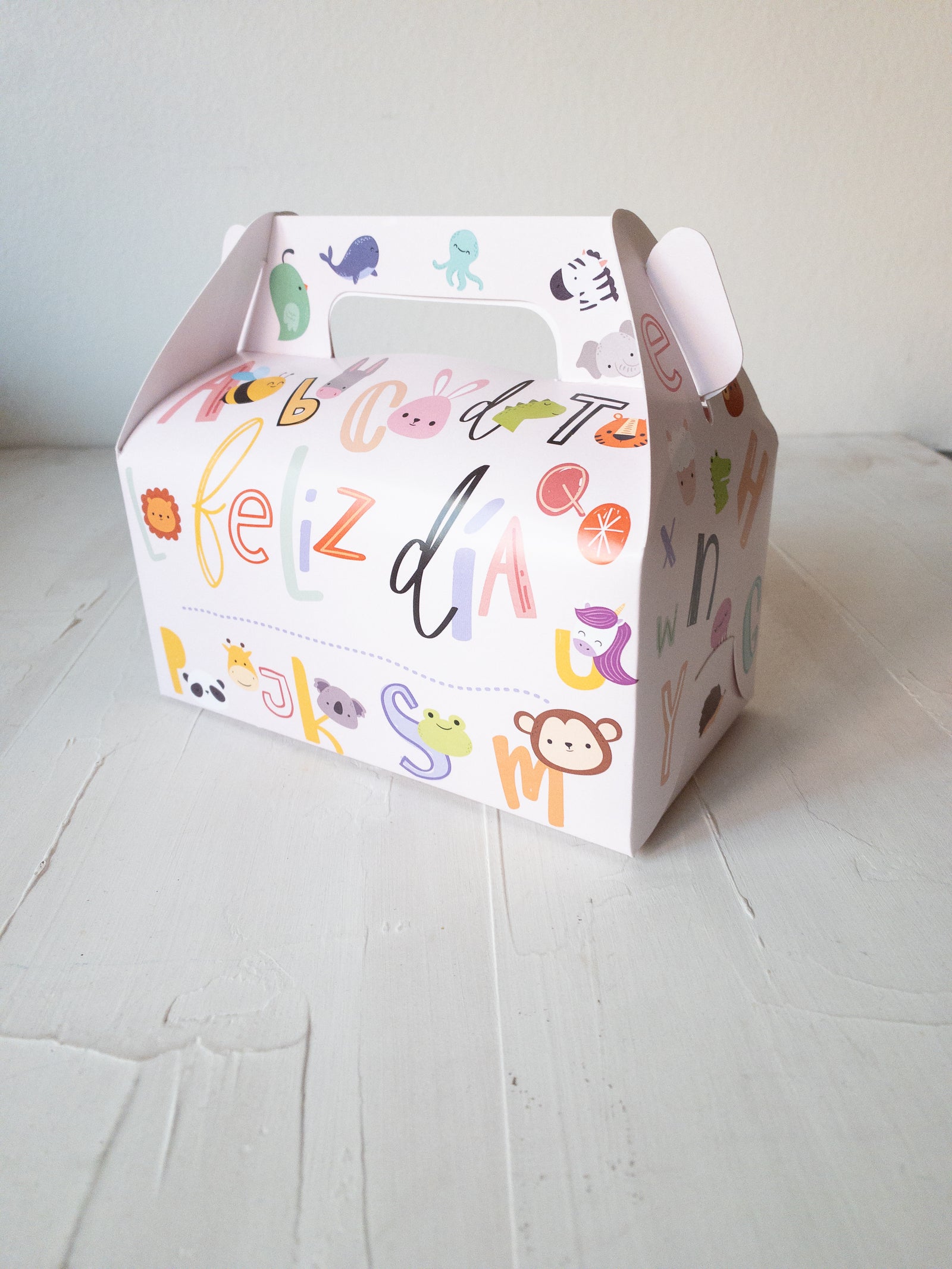 12 CAJAS ALFABETO 9,5 ALTO X 9,5 ANCHO X 17 LARGO - DETALLES PINCHANDO LA FOTO