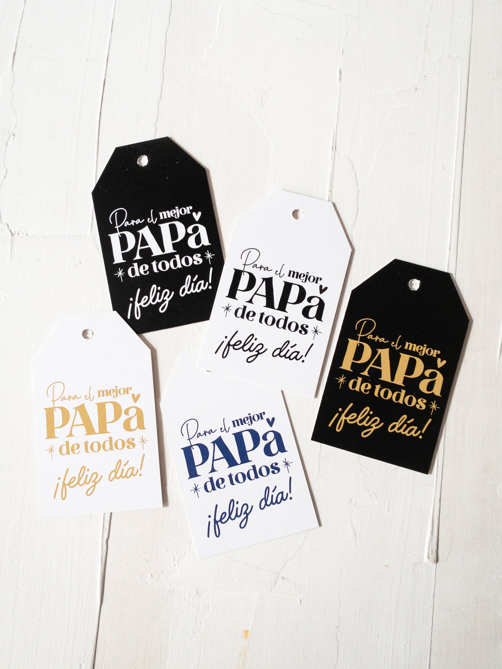 25 TAGS 5X8,5 CMS / PARA EL MEJOR PAPÁ