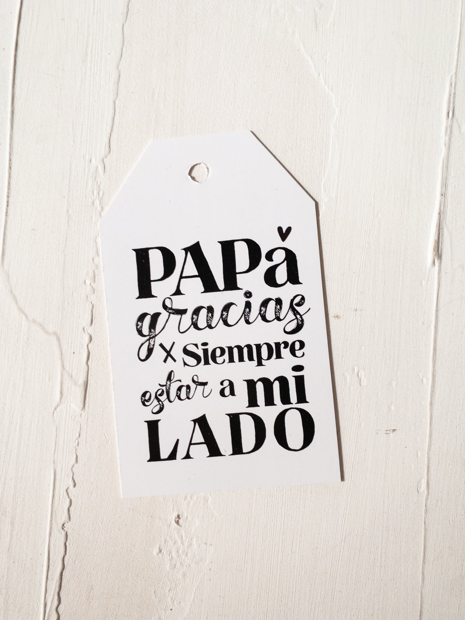 25 TAGS 5X8,5 CMS / Papá Gracias por Siempre