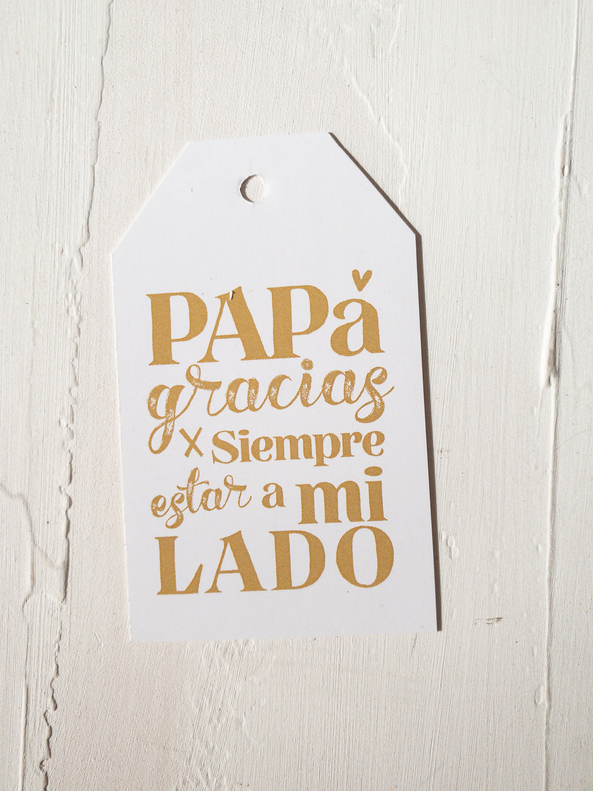 25 TAGS 5X8,5 CMS / Papá Gracias por Siempre