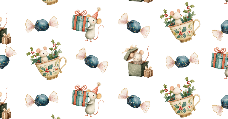 PAPEL DE CALUGAS NAVIDAD 1 - 12X6 CMS - FONDO BLANCO - PINCHA FOTO PARA MÁS INFO