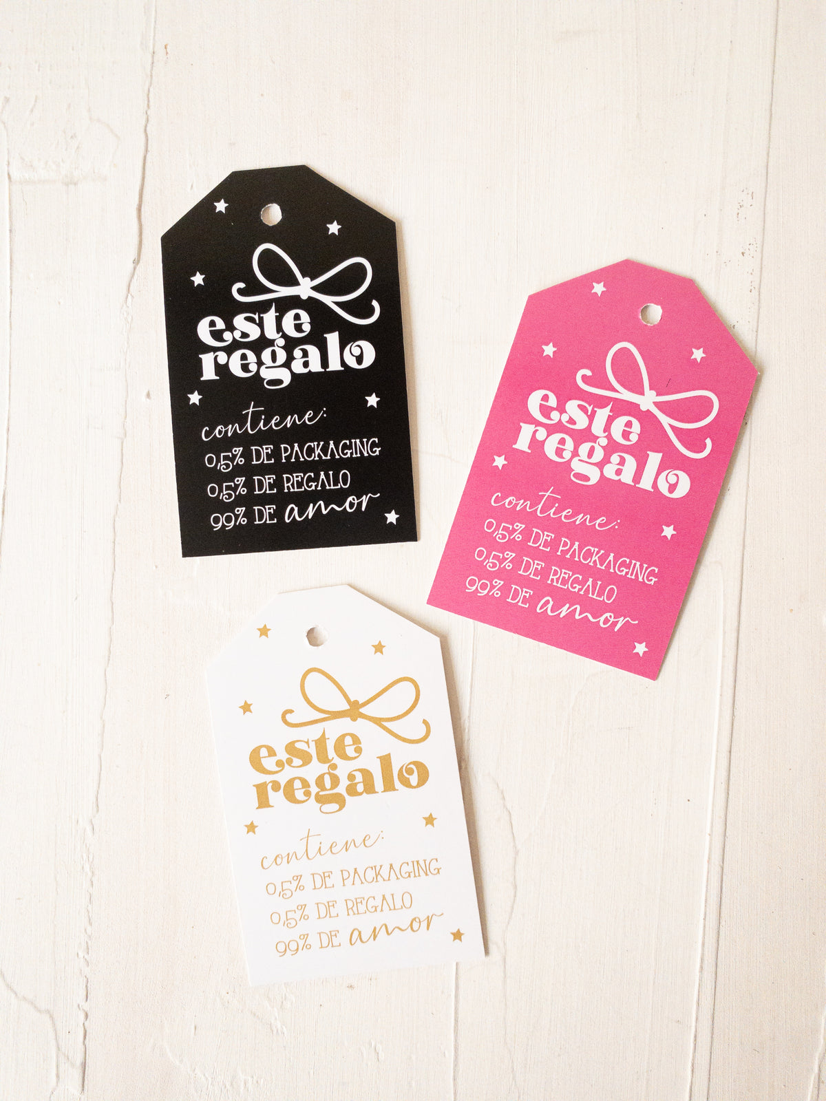 25 TAGS 8x5,5 CMS - TAG REGALO -  PINCHA LA FOTO PARA MÁS INFO