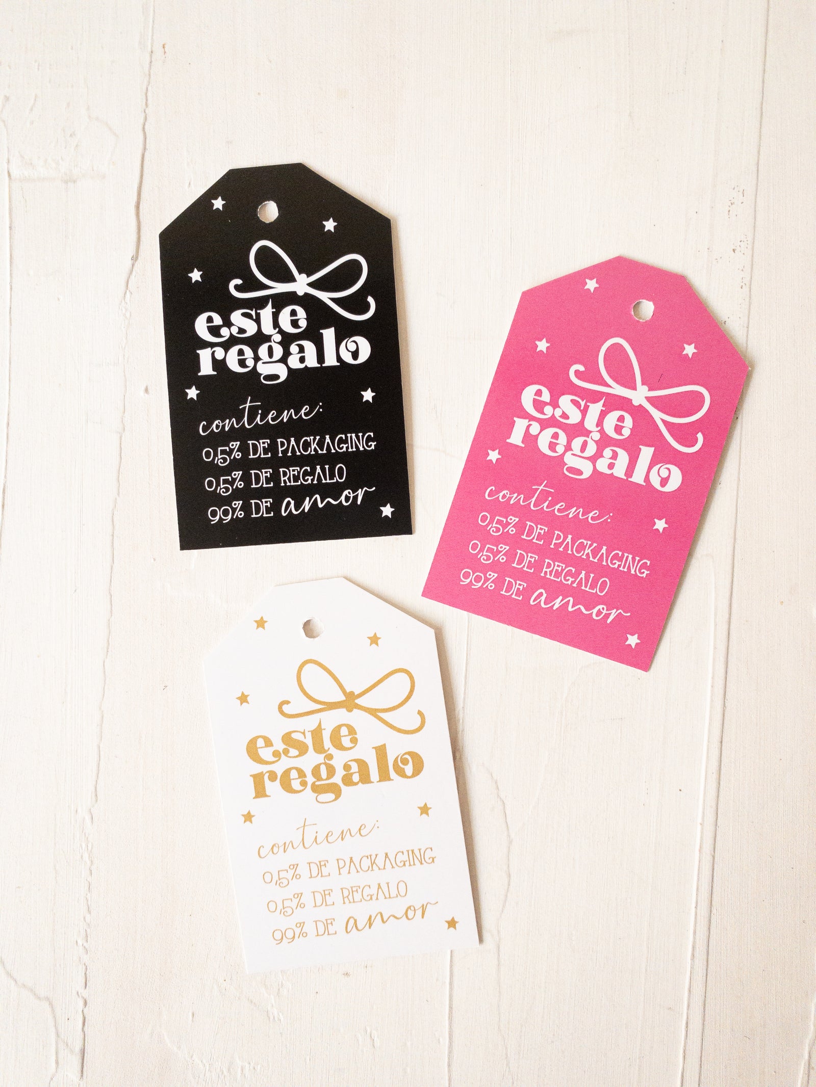 25 TAGS 8x5,5 CMS - TAG REGALO -  PINCHA LA FOTO PARA MÁS INFO