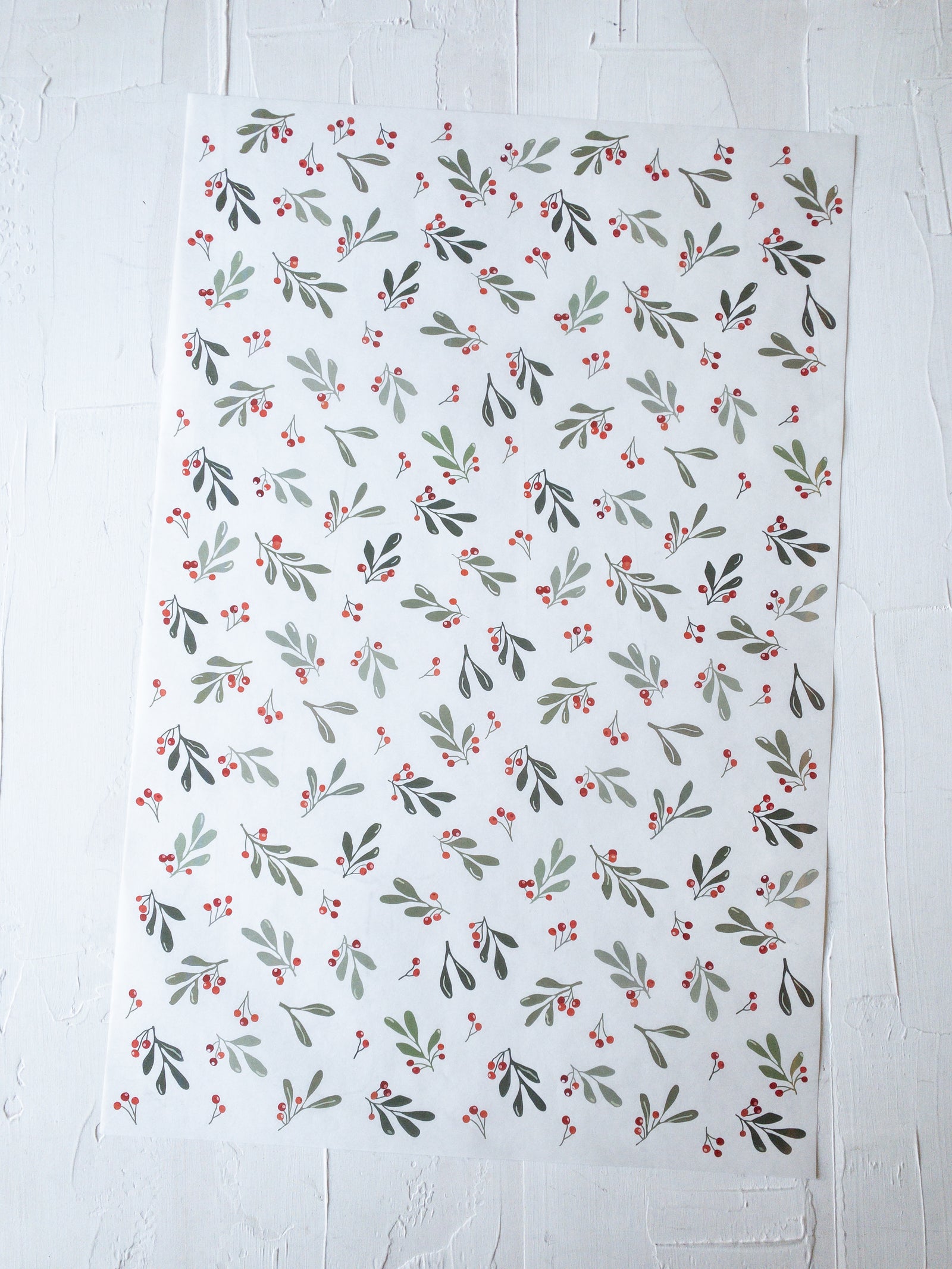 50 PAPEL MANTEQUILLA 33X50 CM - MUSGO NAVIDEÑO - CON LOGO + INFO PINCHANDO LA FOTO