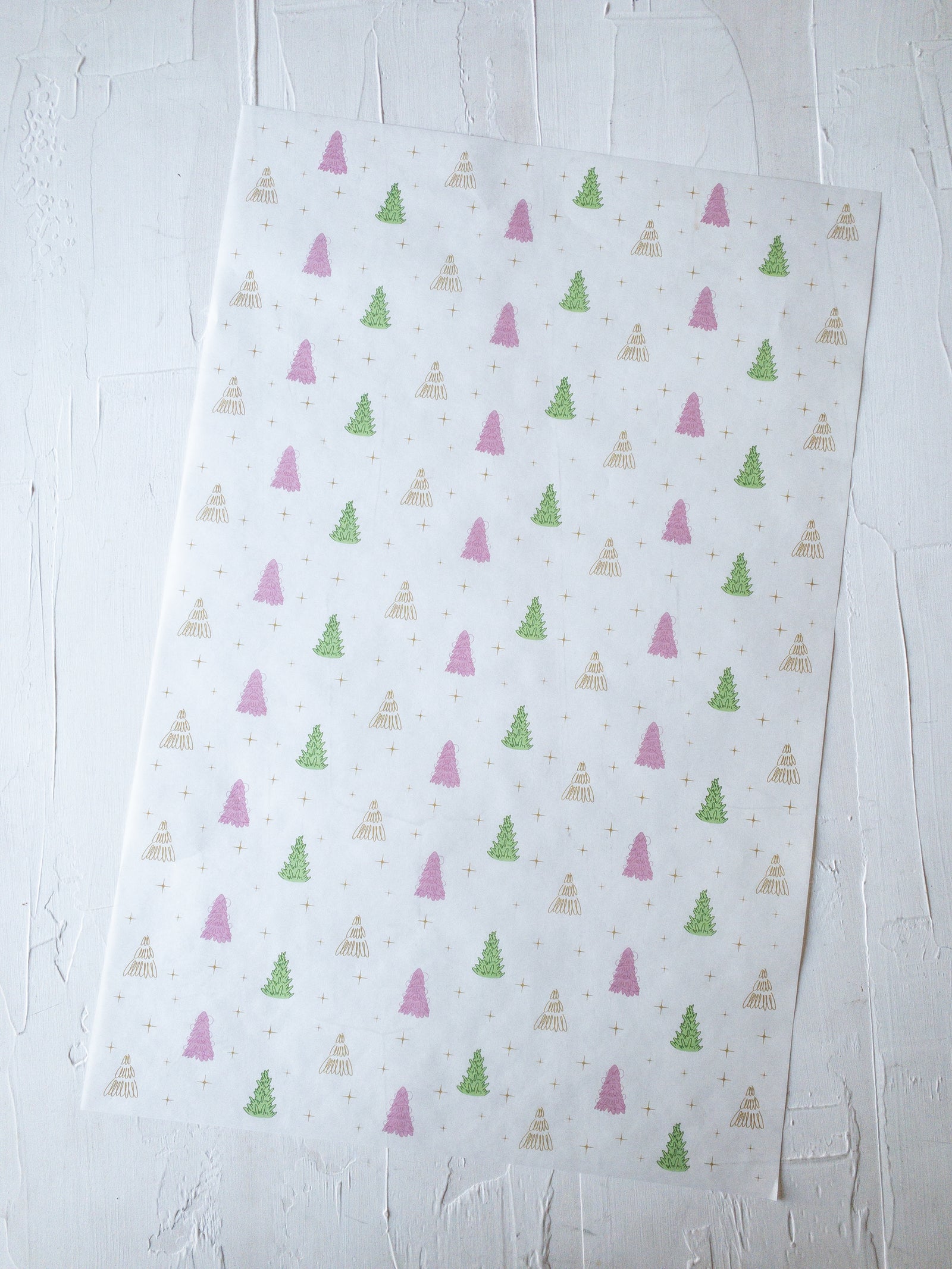 50 PAPEL MANTEQUILLA 33X50 CM - PINOS NÓRDICOS - CON LOGO + INFO PINCHANDO LA FOTO