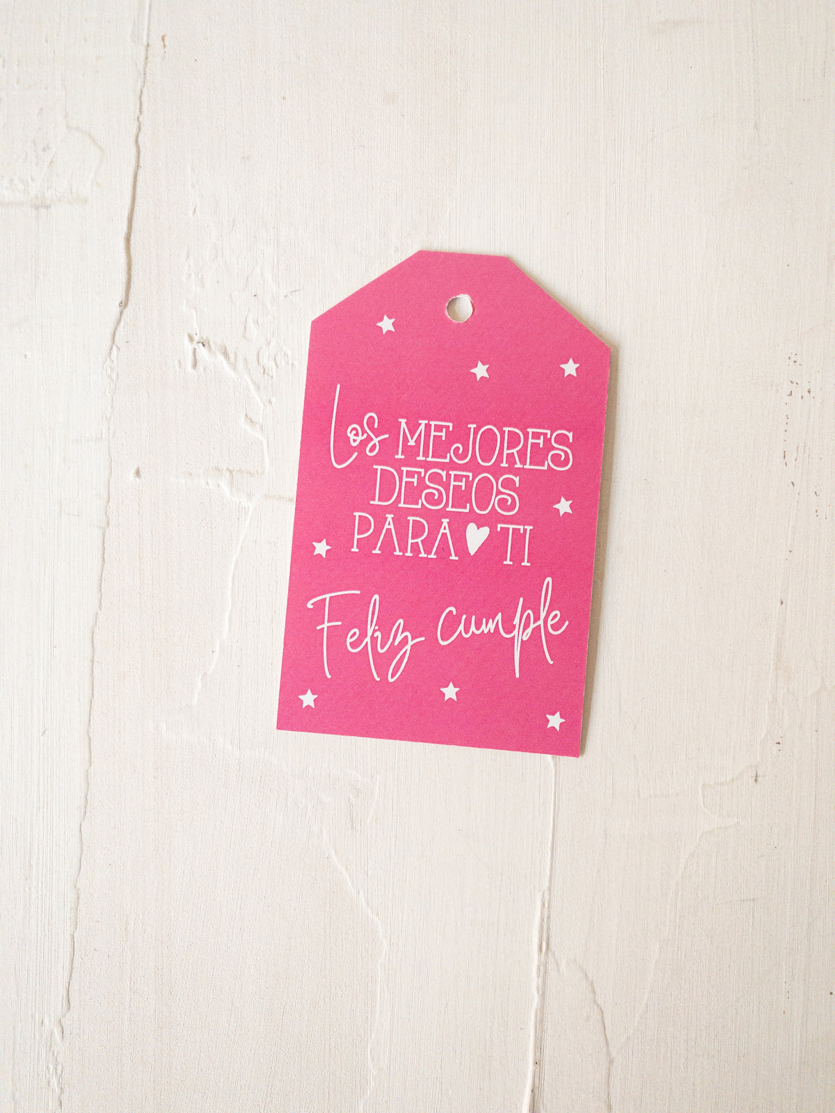 25 TAGS 8x5,5 CMS - TAG FELIZ CUMPLE -  PINCHA LA FOTO PARA MÁS INFO