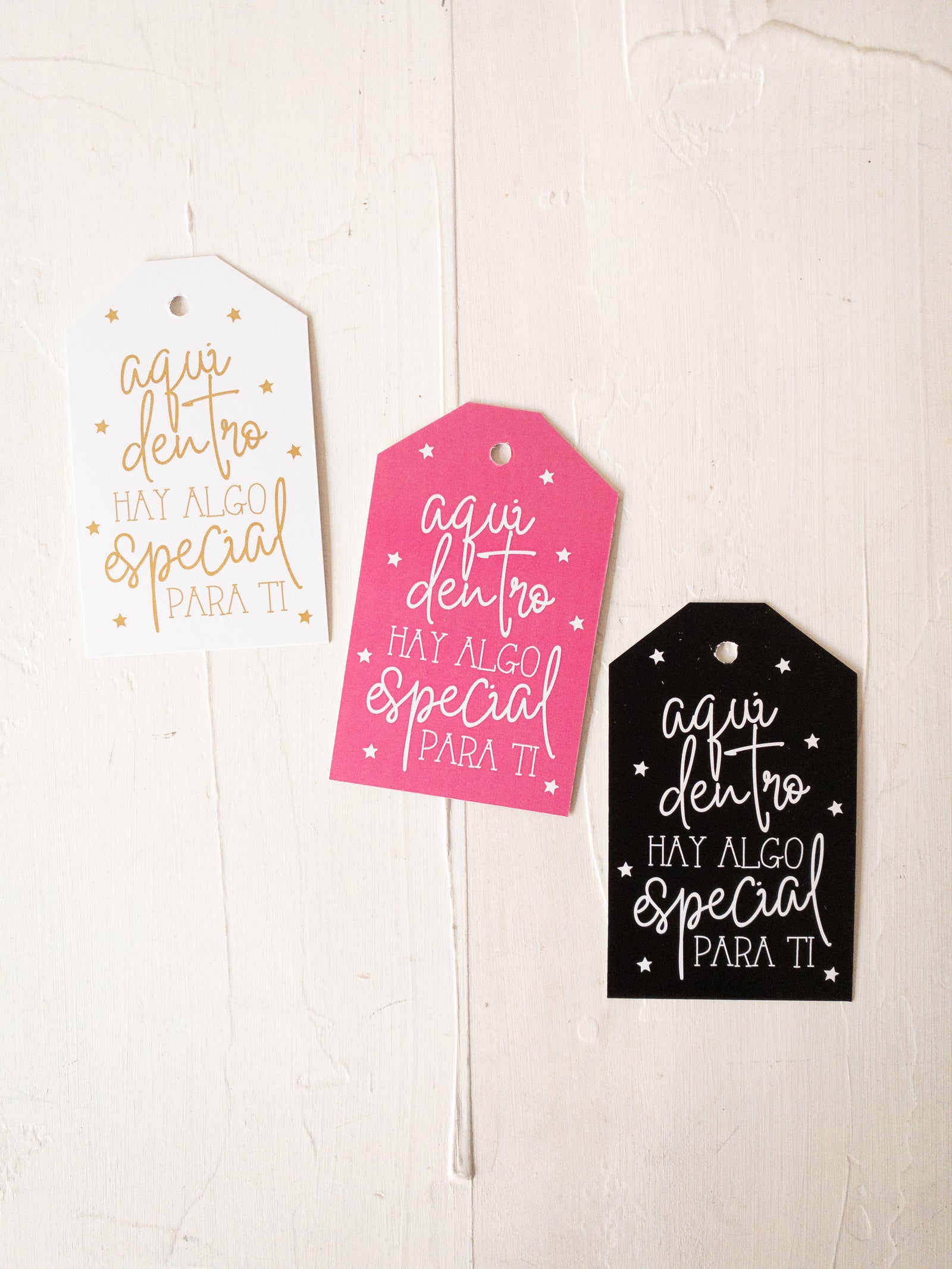 25 TAGS 8x5,5 CMS - TAG AQUÍ DENTRO -  PINCHA LA FOTO PARA MÁS INFO