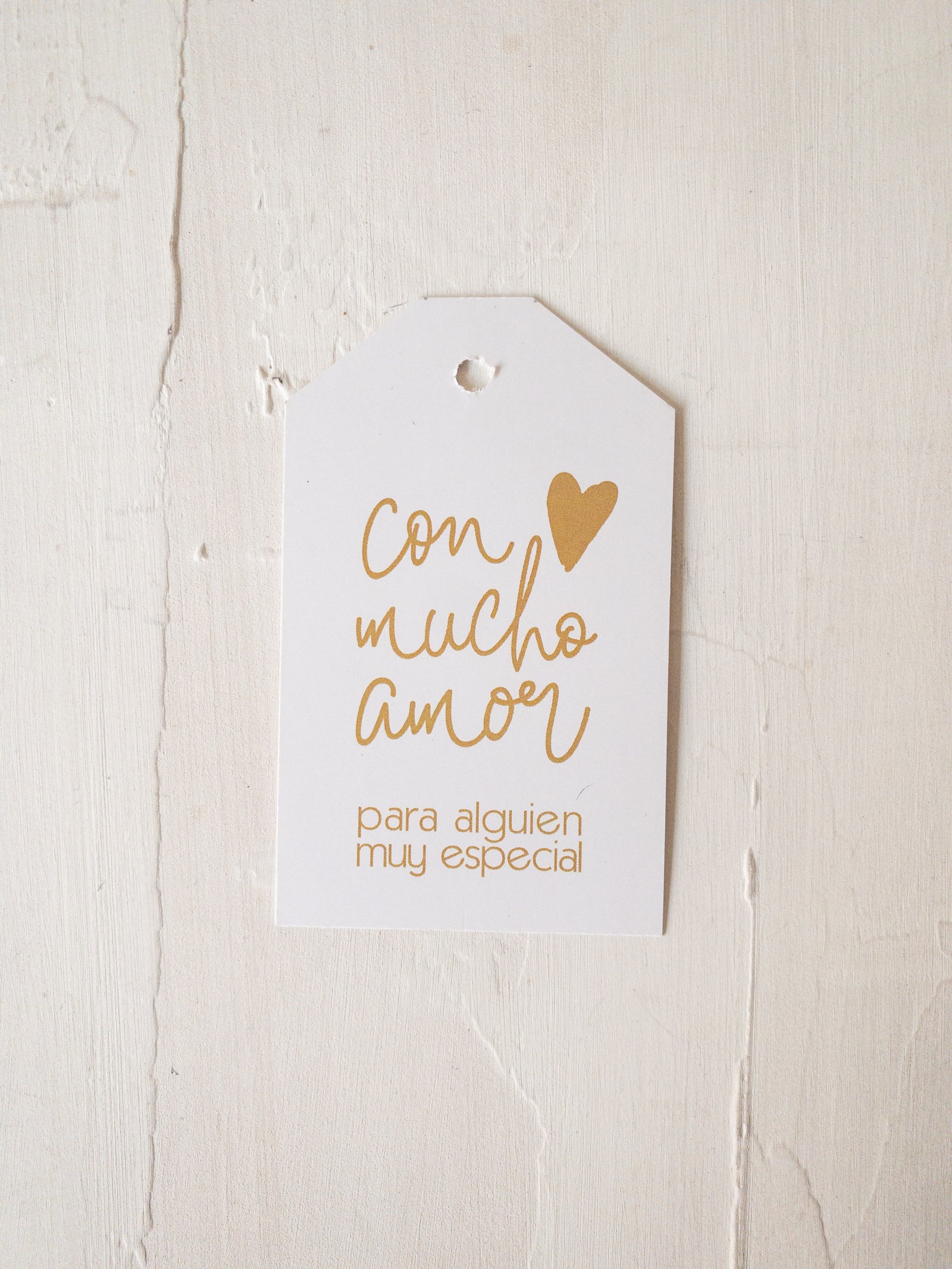 25 TAGS 8x5,5 CMS - TAG CON MUCHO AMOR -  PINCHA LA FOTO PARA MÁS INFO