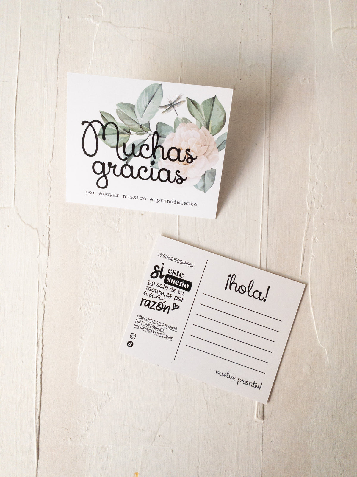 50 TARJETAS AGRADECIMIENTO - LIBÉLULA - SIN EXTRAS - PINCHA FOTO PARA MAS INFO