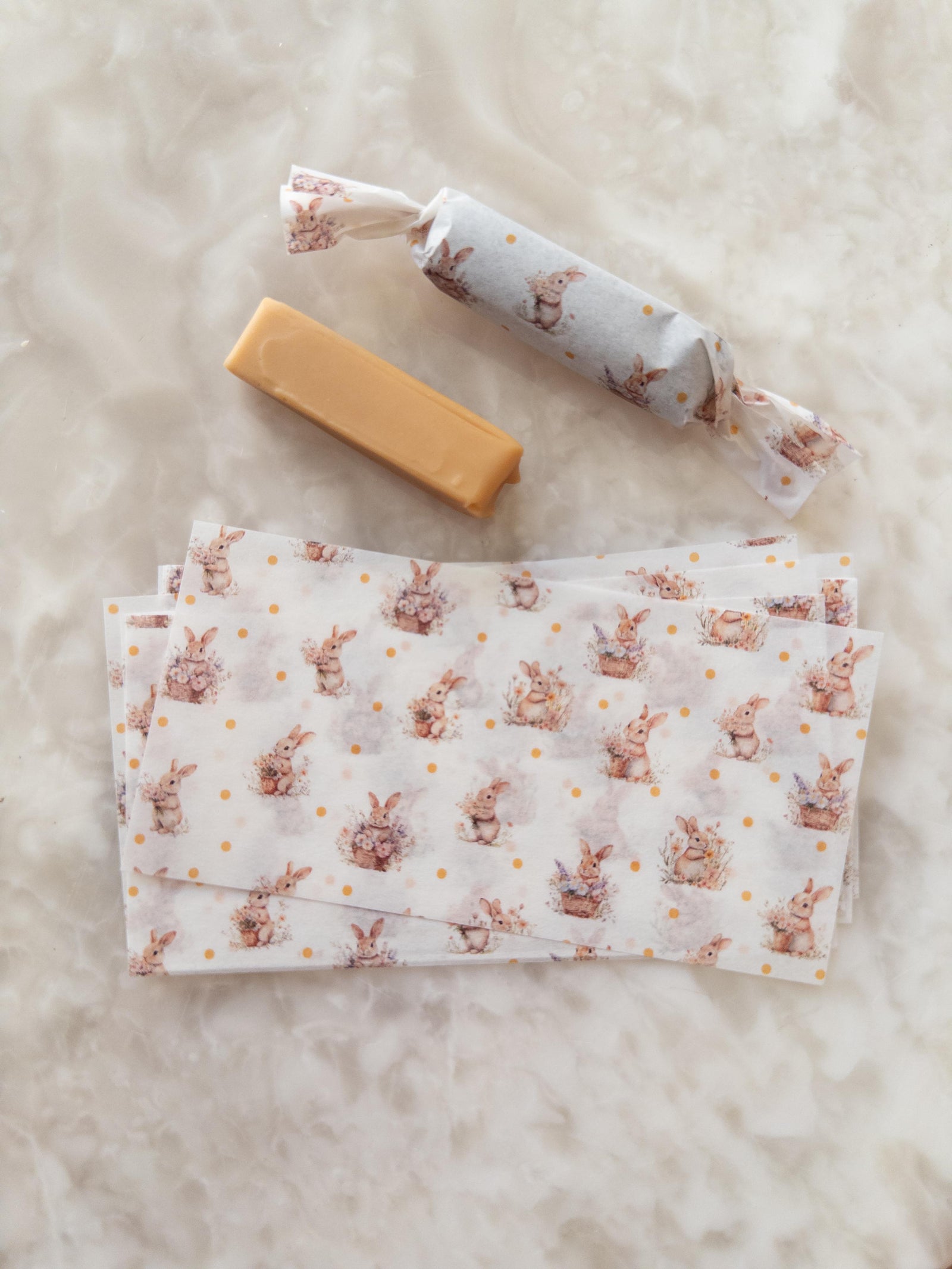 PAPEL PASCUA PARA CALUGAS 12X6 CMS - CONEJO 1 - PINCHA FOTO PARA MÁS INFO