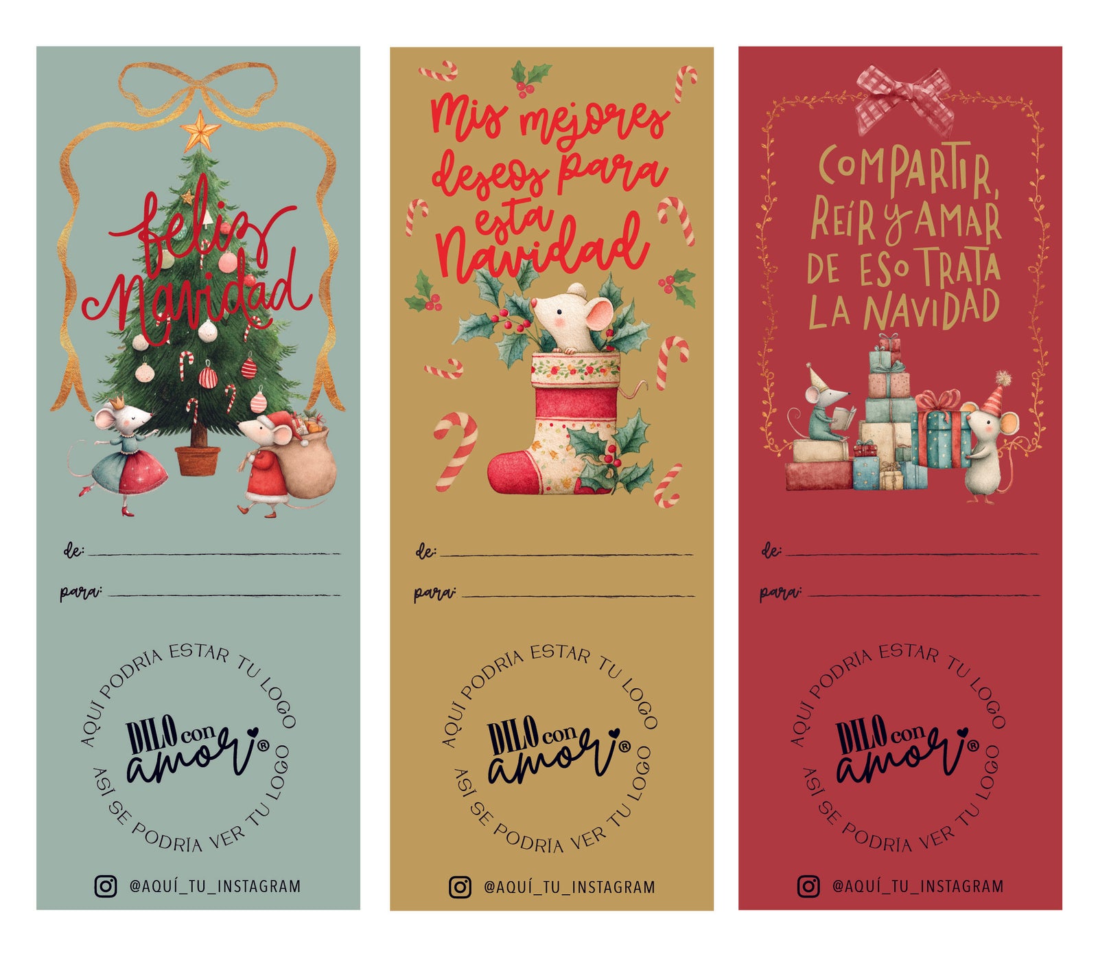 42 STICKER 6X16 CM - CIERRE CAJA PACK NAVIDAD 3 / INGRESA EN LA FOTO PARA INFO