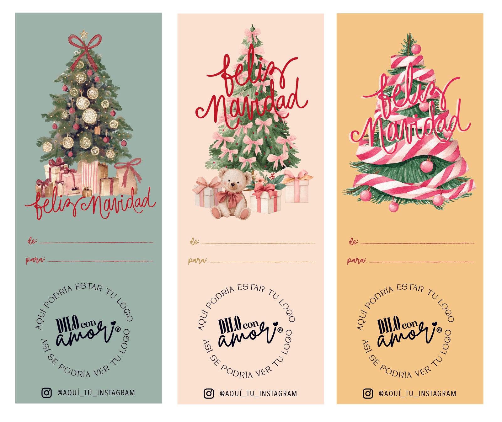 42 STICKER 6X16 CM - CIERRE CAJA PACK NAVIDAD 5 / INGRESA EN LA FOTO PARA INFO