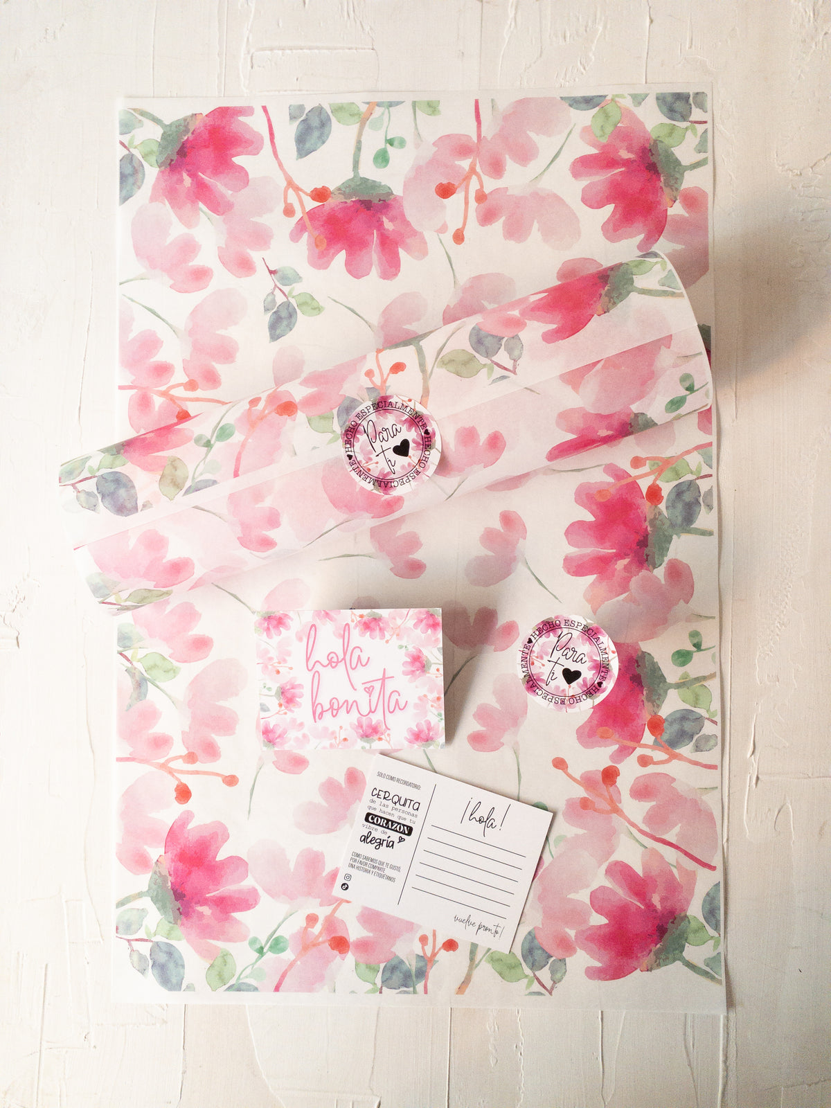 PACK  PAPELERÍA EMPRENDEDOR - FLORES - REVISA EL DETALLE PINCHANDO EN LA FOTO