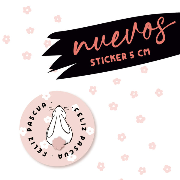 40 STICKER - CONEJO MIRANDO