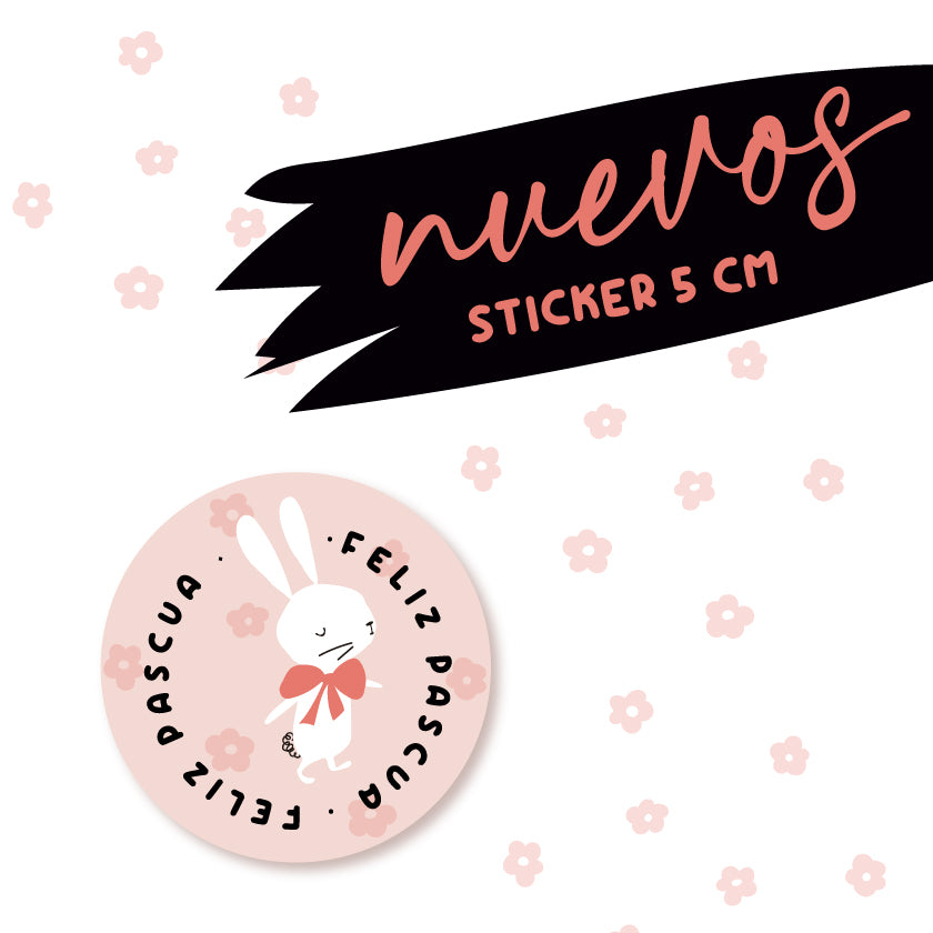 40 STICKER - CONEJO CAMINANDO COOL