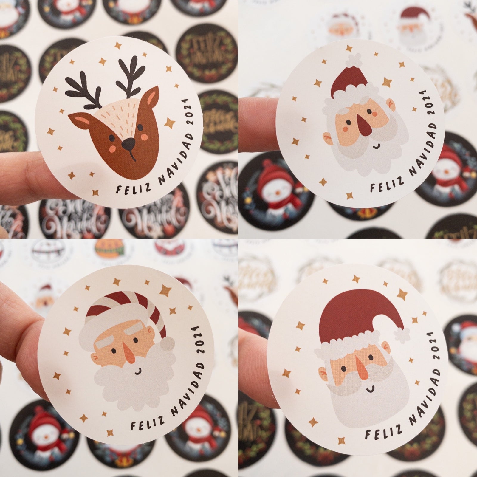 MIX STICKER NAVIDAD 1 - 40 STICKER  + INFO PINCHANDO LA FOTO