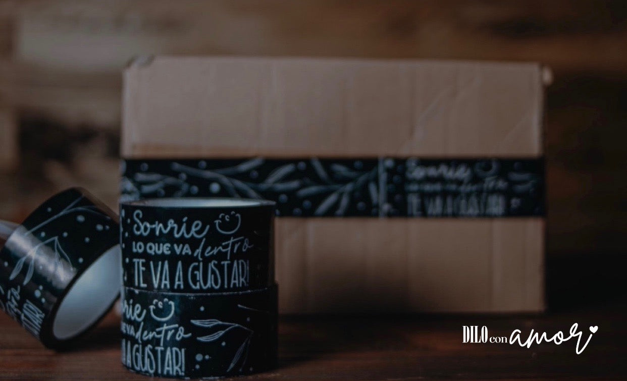 CINTA DE EMBALAJE SONRÍE + INFO PINCHANDO LA FOTO