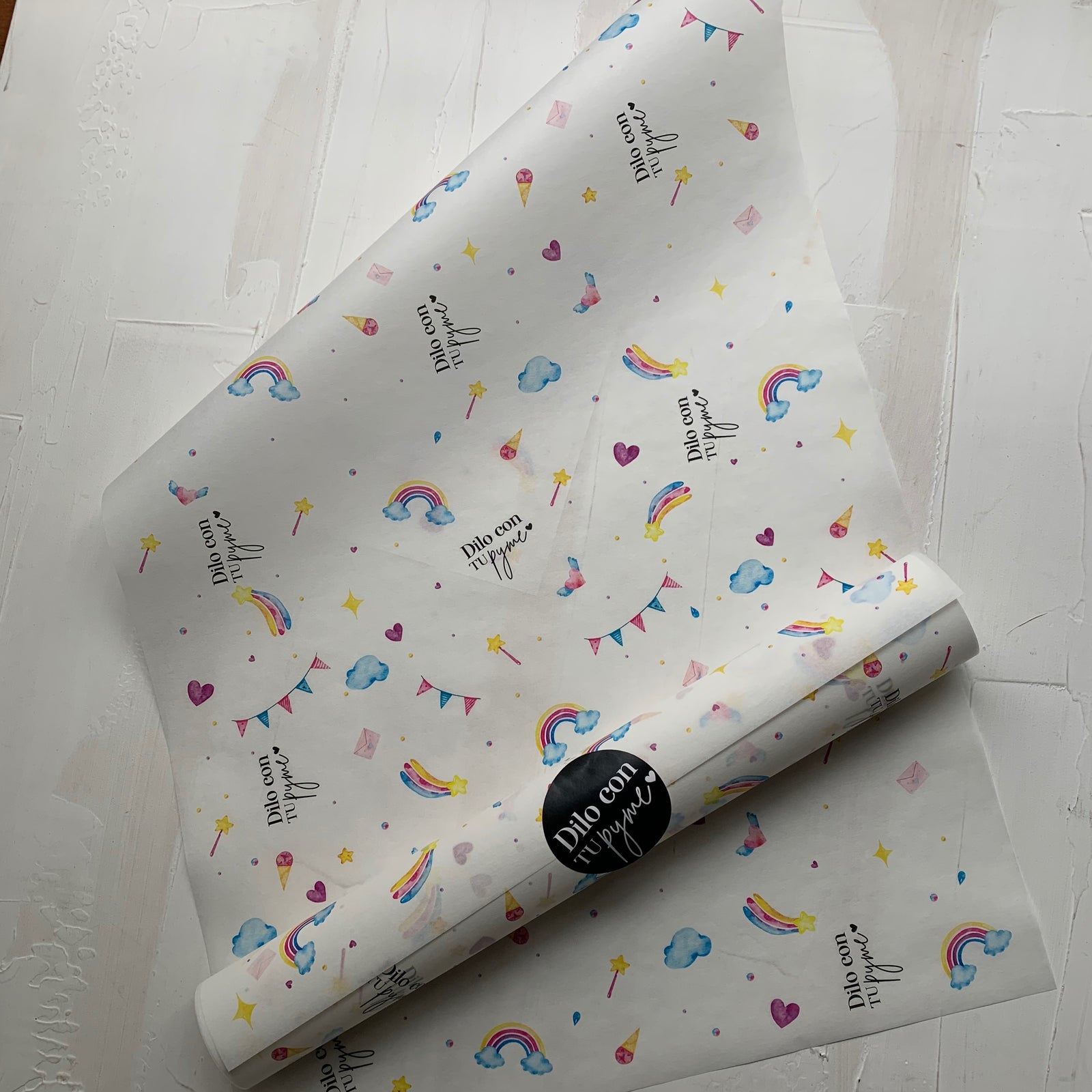 50 PAPEL MANTEQUILLA 33X50 CM - ACUARELAS - CON LOGO + INFO PINCHANDO LA FOTO