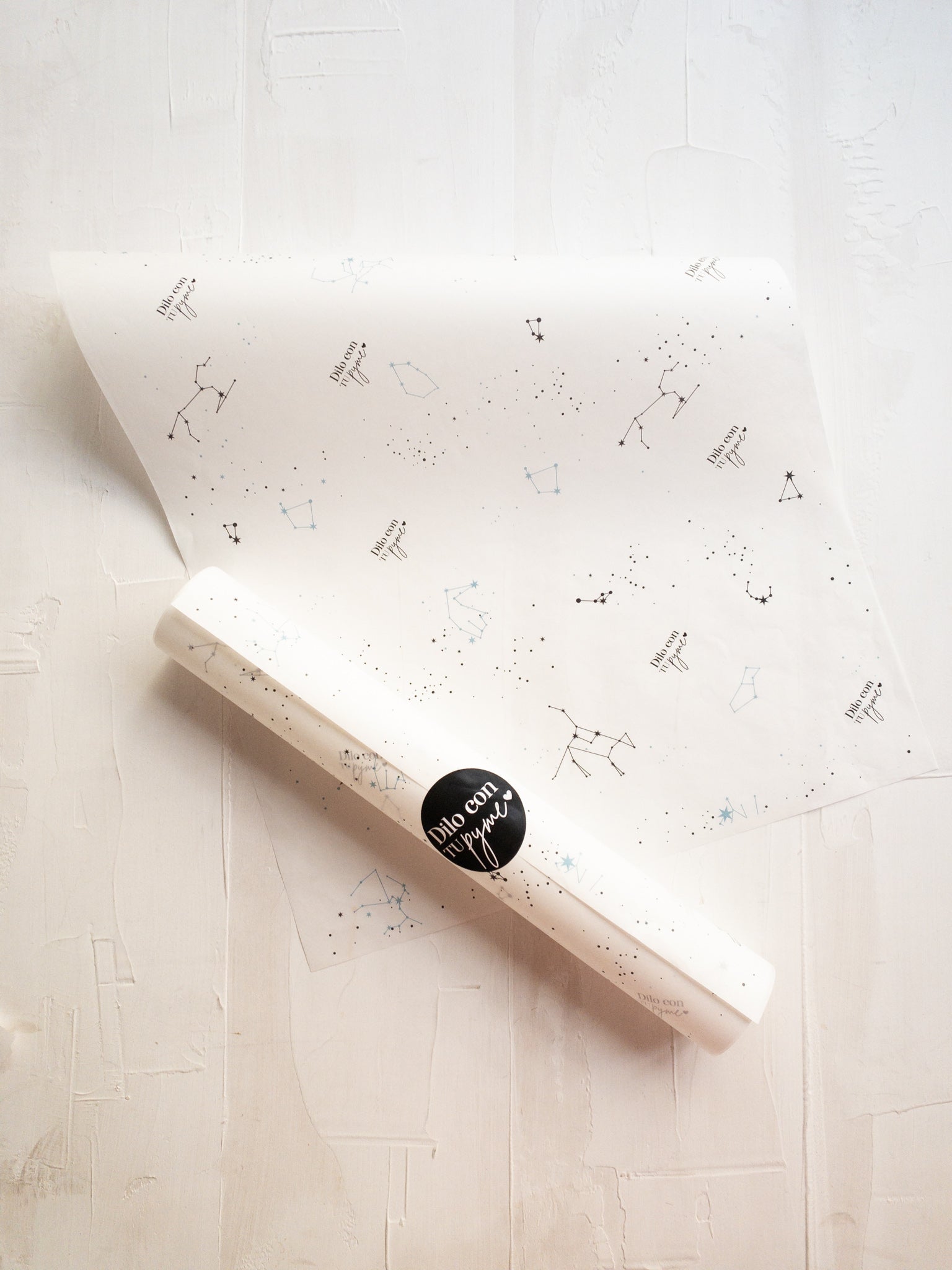 50 PAPEL MANTEQUILLA 33X50 CM - MISTERIO EN LAS ESTRELLAS - CON LOGO + INFO PINCHANDO LA FOTO