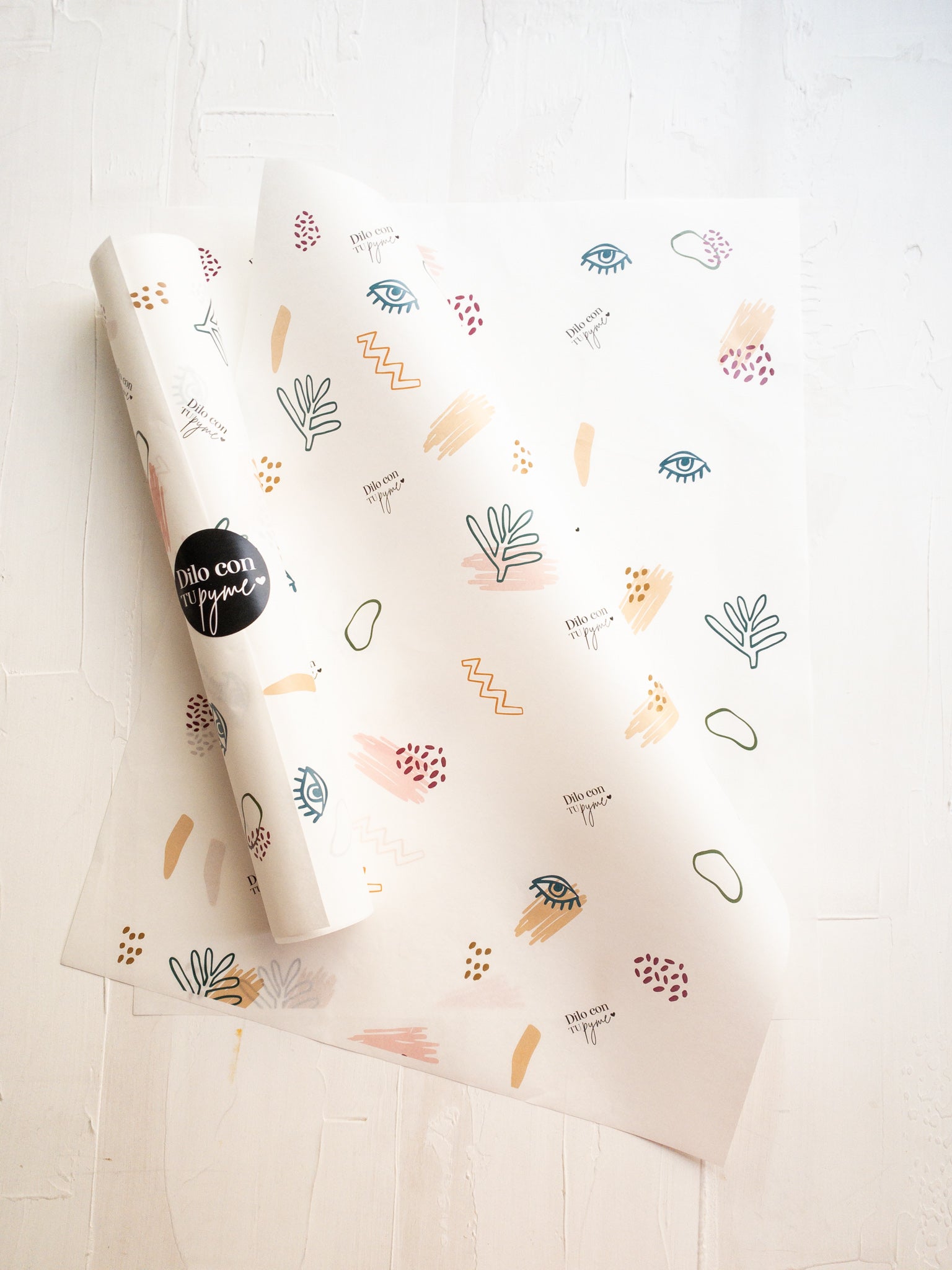 50 PAPEL MANTEQUILLA 33X50 CM - INTERIOR INTENSO - CON LOGO + INFO PINCHANDO LA FOTO