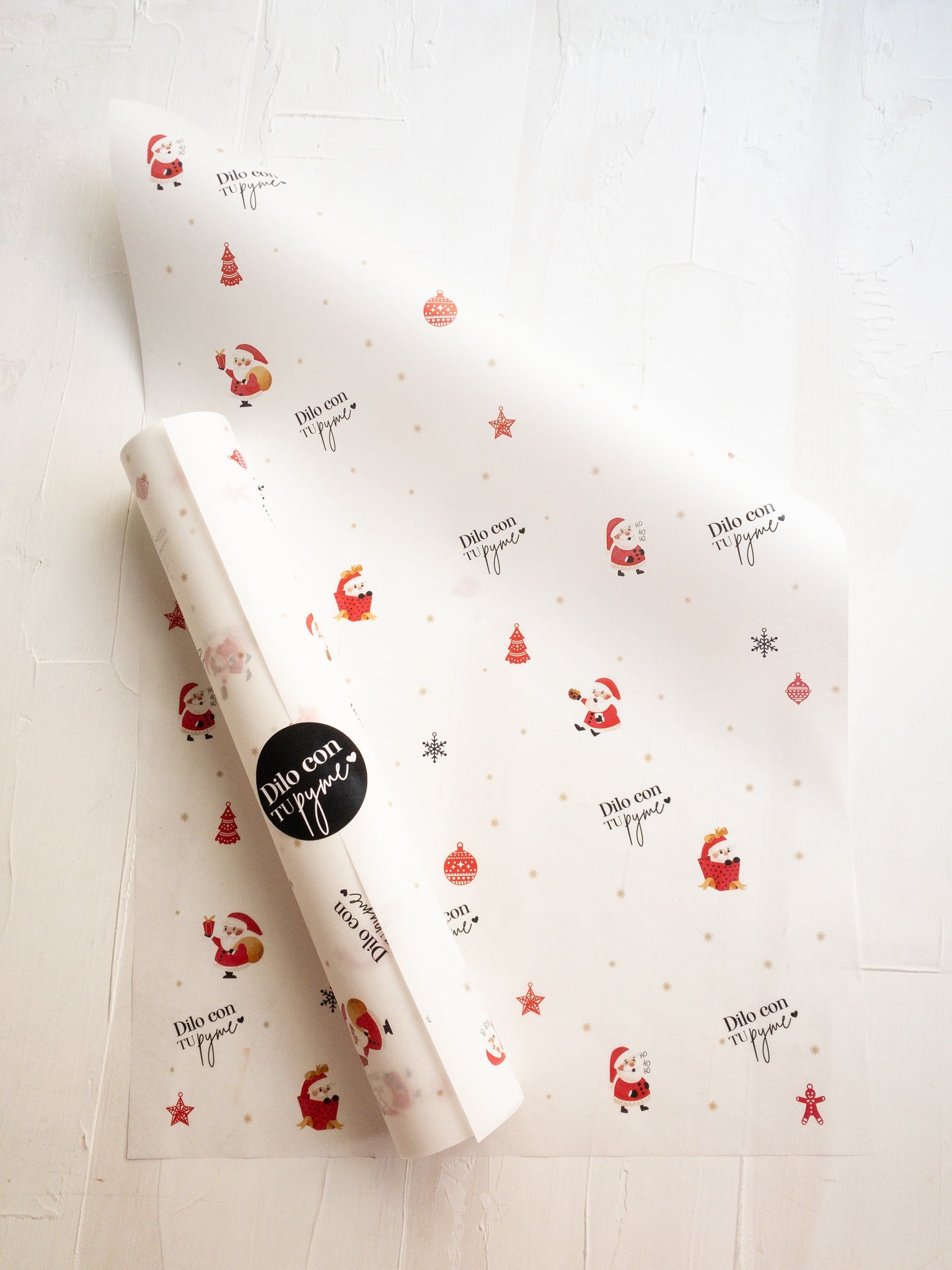 50 PAPEL MANTEQUILLA 33X50 CM - SANTA ACUARELA - CON LOGO + INFO PINCHANDO LA FOTO