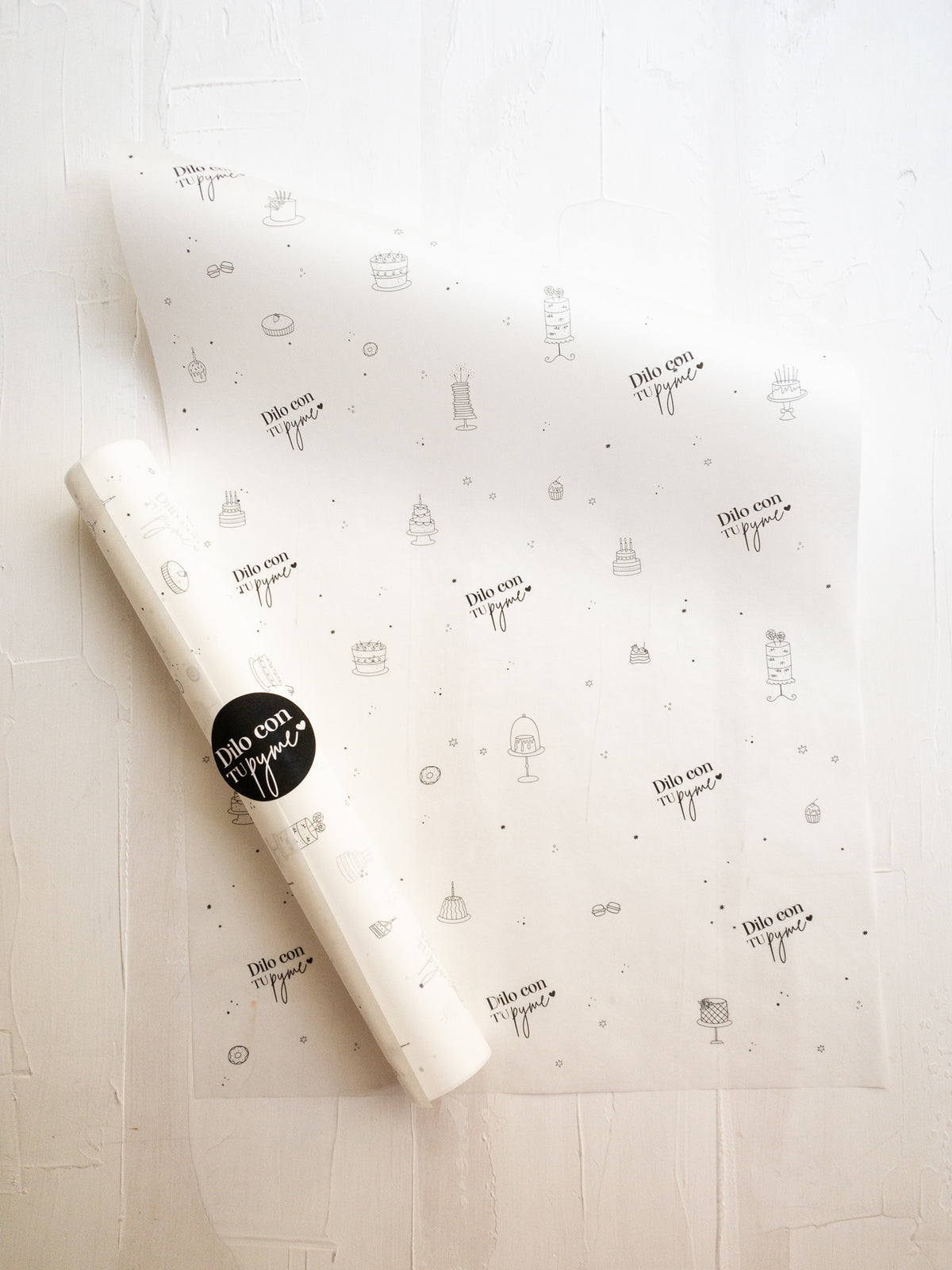 50 PAPEL MANTEQUILLA 33X50 CM - PASTELERO TOP - CON LOGO + INFO PINCHANDO LA FOTO