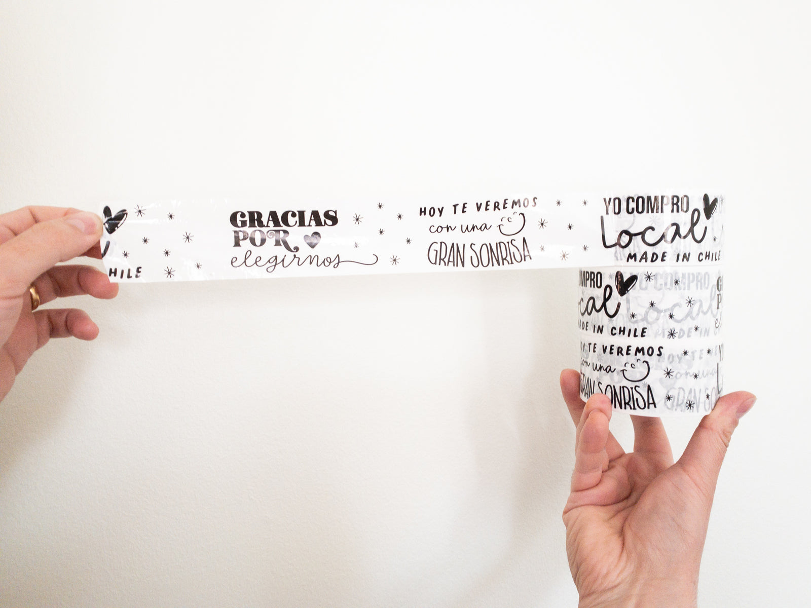 CINTA DE EMBALAJE "COMPRA LOCAL" + INFO PINCHANDO LA FOTO