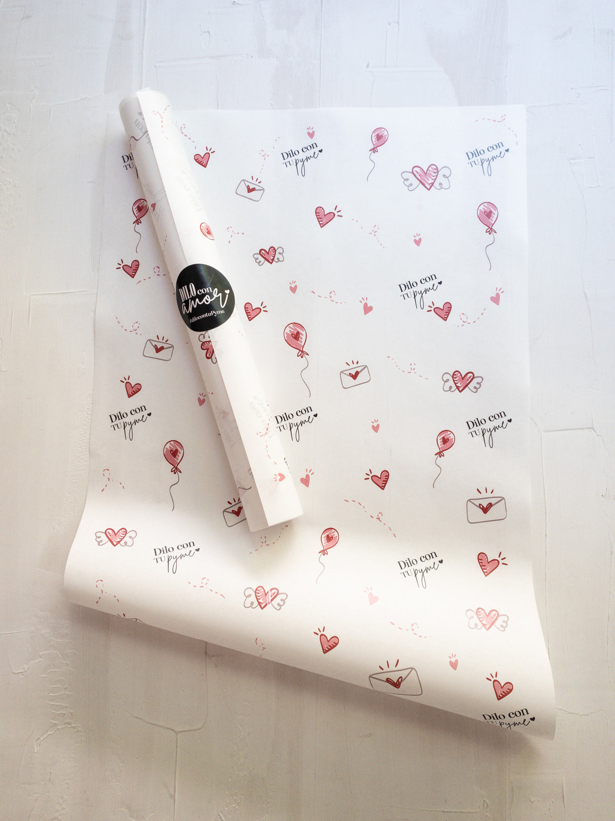 50 PAPEL MANTEQUILLA - LOVE LETTERS - CON LOGO