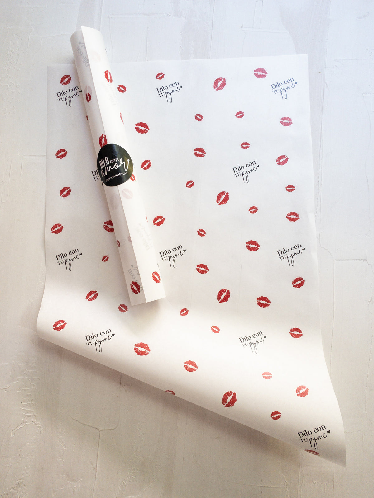 50 PAPEL MANTEQUILLA - ONE MORE KISS - CON LOGO