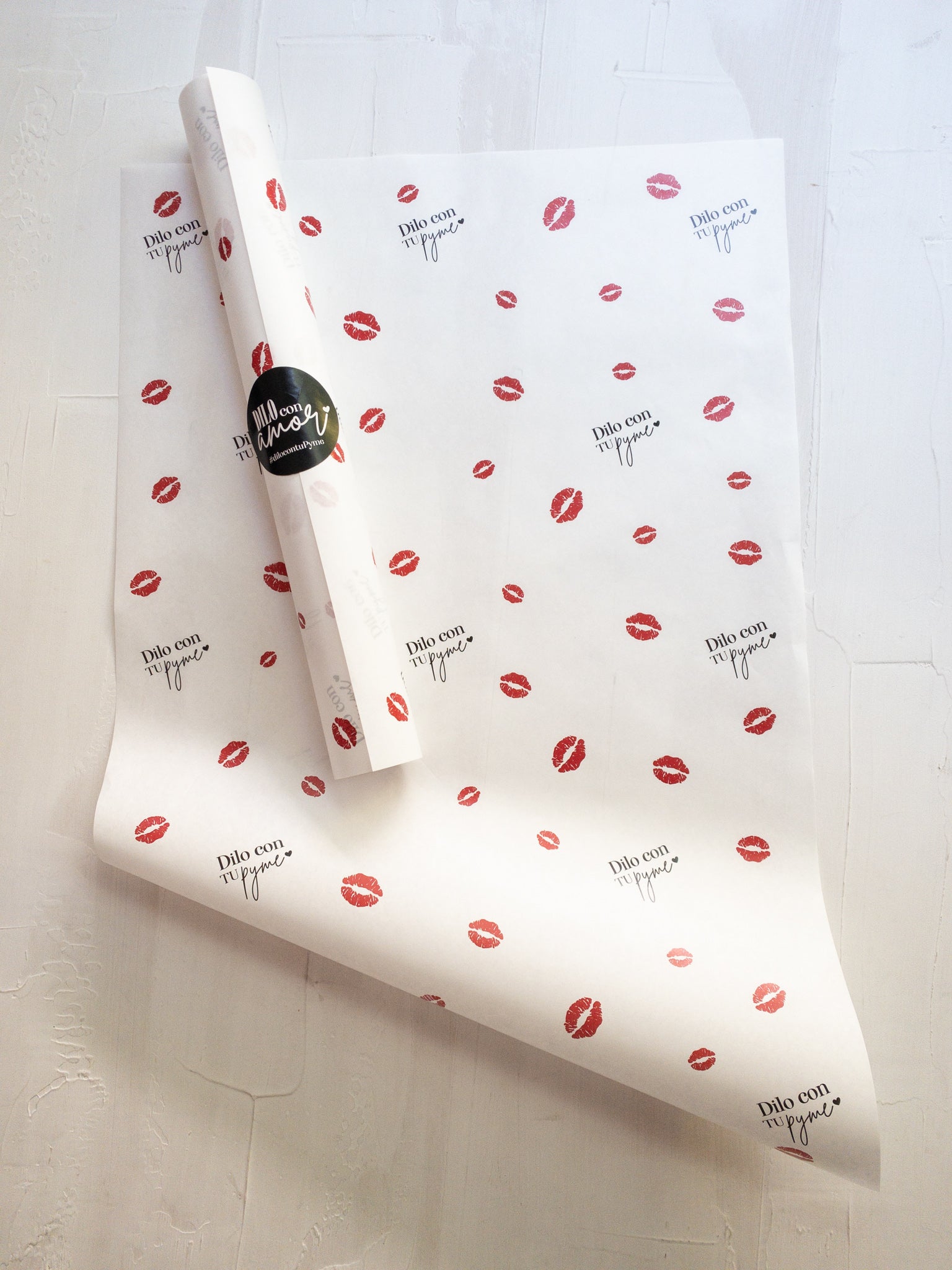 50 PAPEL MANTEQUILLA - ONE MORE KISS - CON LOGO