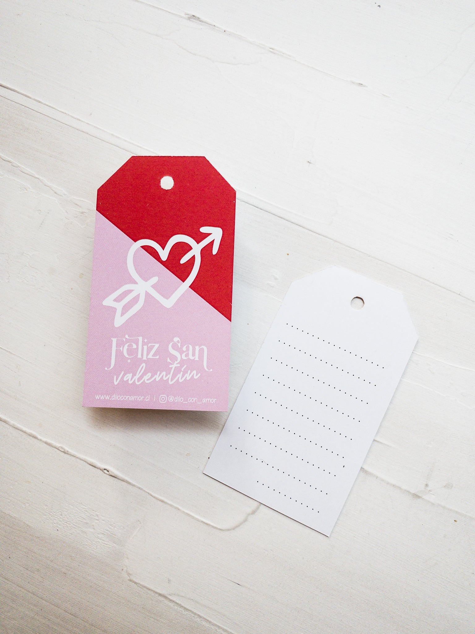 40 HANG TAG 6X11 CM - CORAZÓN EN VALENTÍN