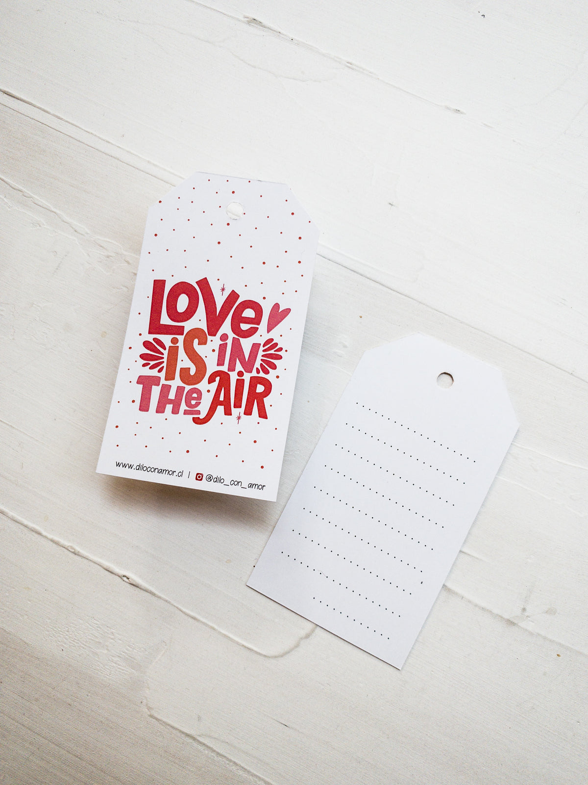 40 HANG TAG 6X11 CM - LOVE GRINGO