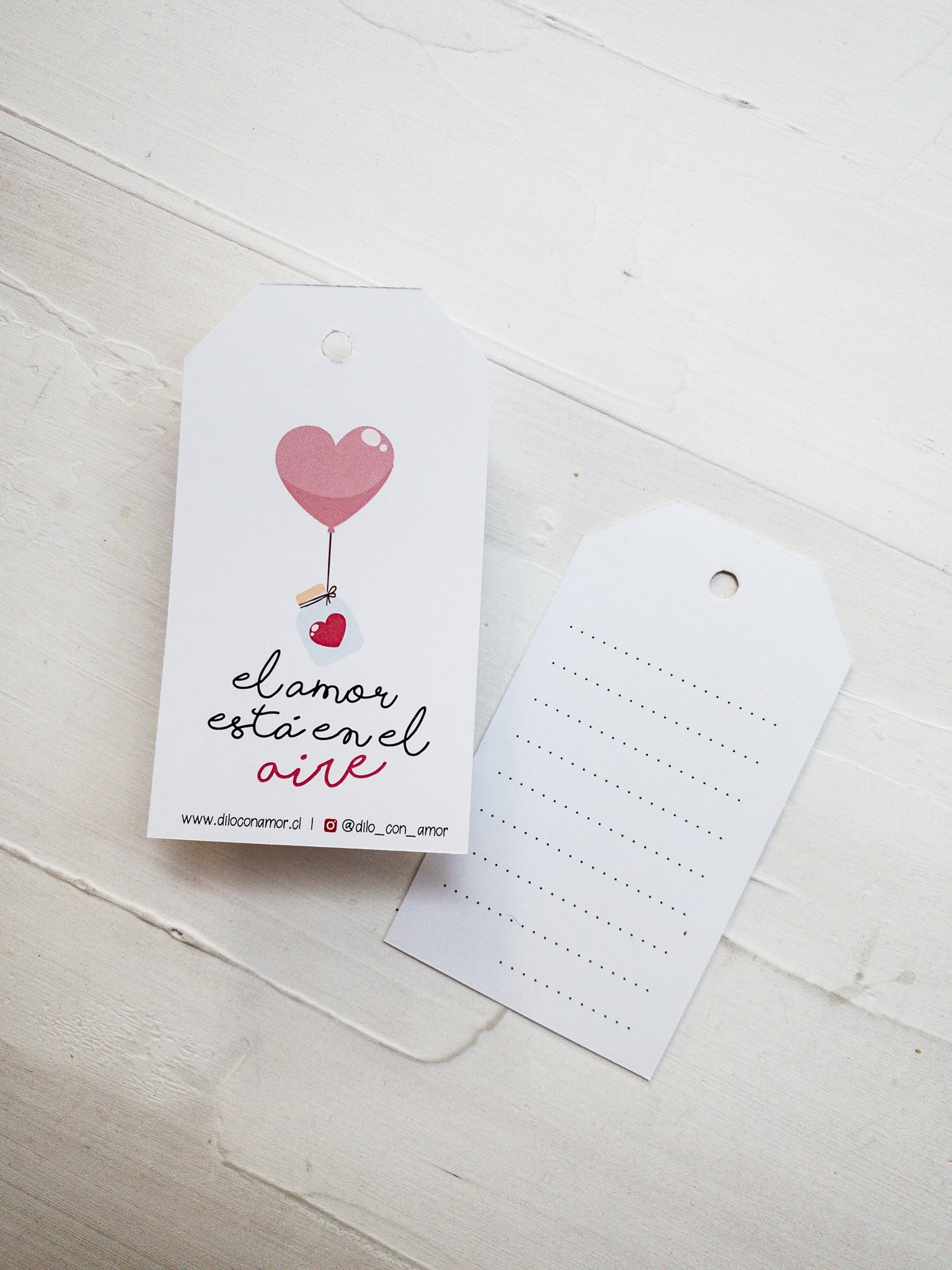 40 HANG TAG 6X11 CM - AMOR EN FRASCO