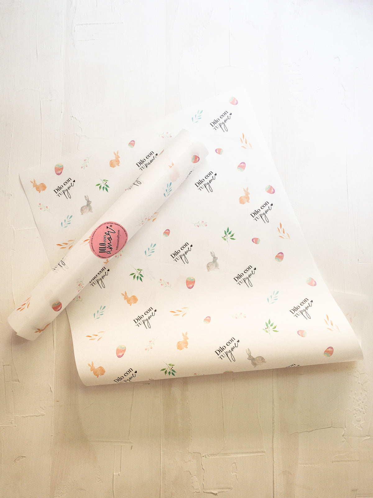 50 MANTEQUILLAS 33X50 CM -CONEJITOS ACUARELADOS - CLICK EN FOTO PARA MÁS INFO