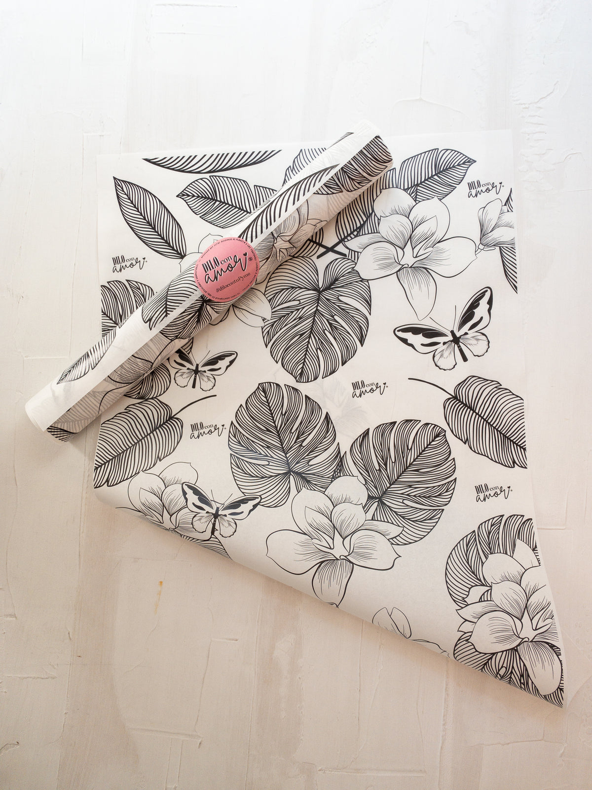 50 PAPEL MANTEQUILLA 33X50 CM - MAMÁ TROPICAL - CON LOGO + INFO PINCHANDO LA FOTO