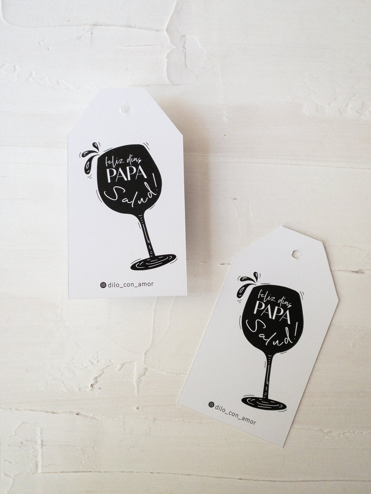 40 TAGS 6X11 CMS / SALUD PAPÁ!