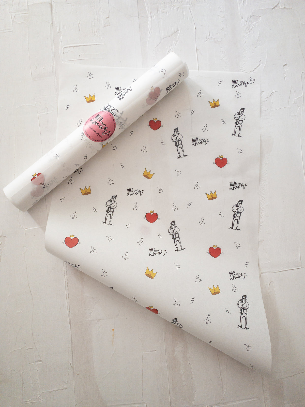 50 PAPEL MANTEQUILLA 33X50 CM - DADDY KING - CON LOGO + INFO PINCHANDO LA FOTO