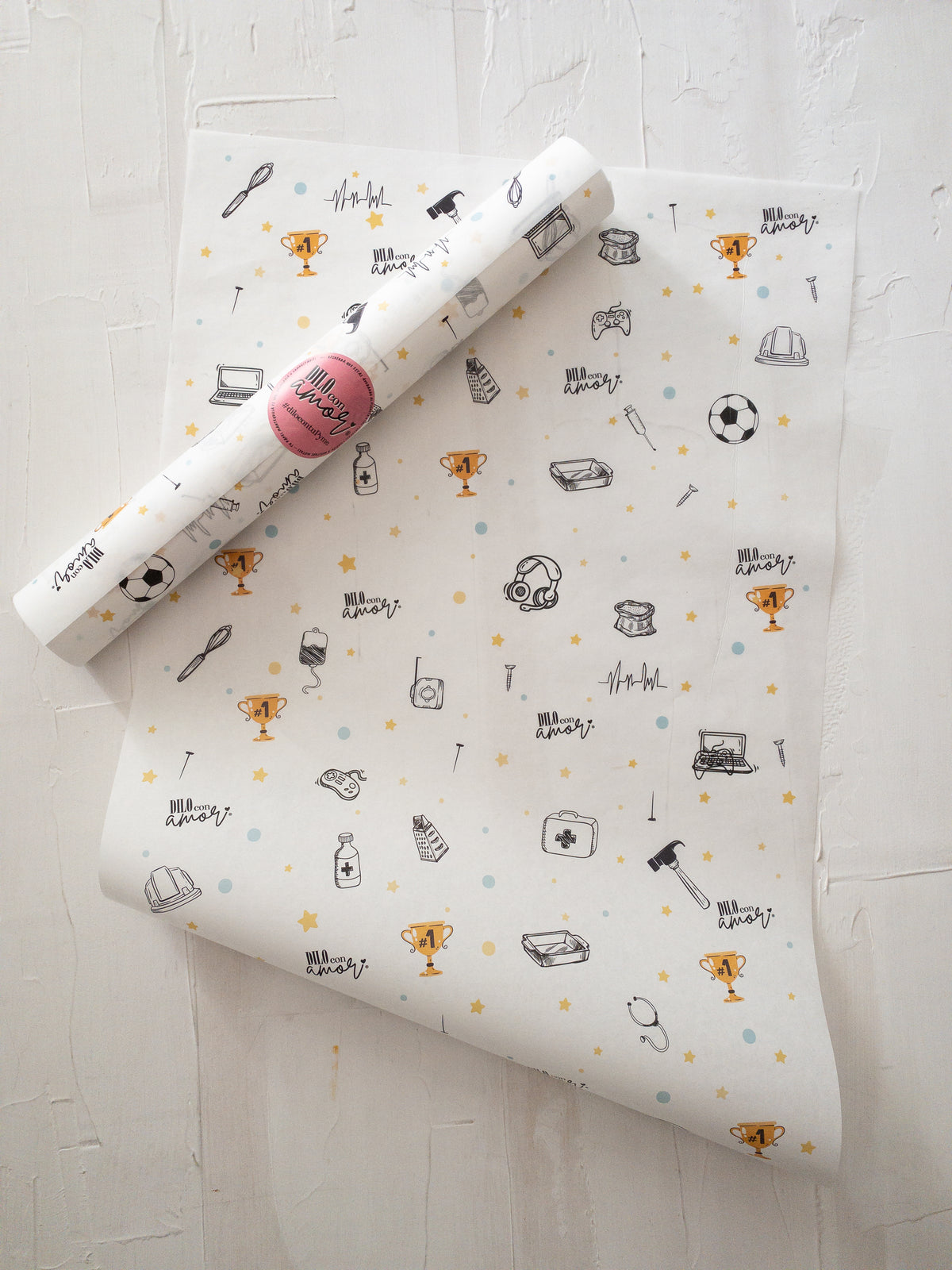 50 PAPEL MANTEQUILLA 33X50 CM - MI PAPÁ ES MULTIFACÉTICO - CON LOGO + INFO PINCHANDO LA FOTO