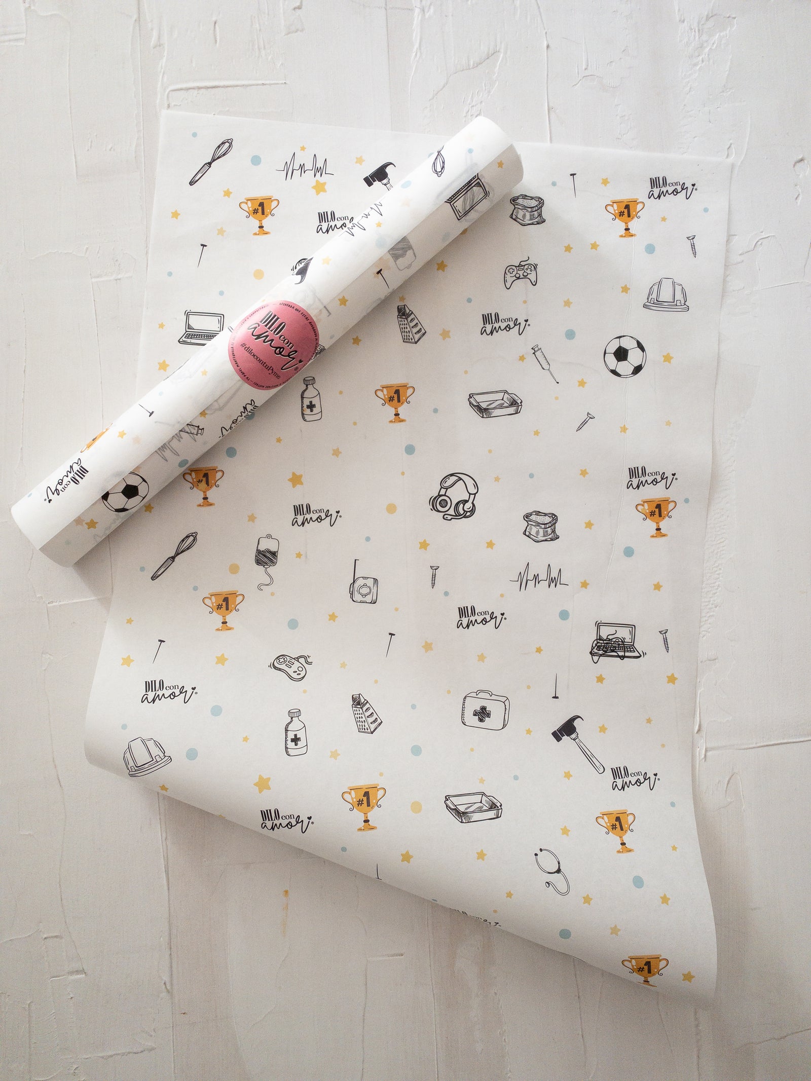 50 PAPEL MANTEQUILLA 33X50 CM - MI PAPÁ ES MULTIFACÉTICO - CON LOGO + INFO PINCHANDO LA FOTO