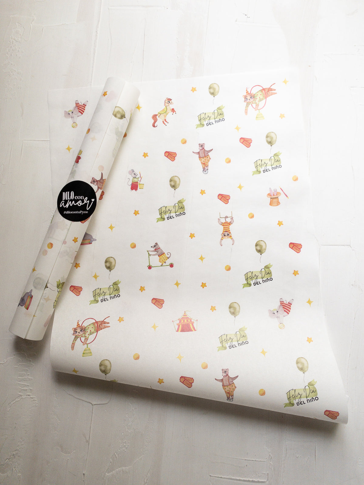 50 PAPELES &quot;VAMOS AL CIRCO&quot; SIN LOGO + INFO PINCHANDO LA FOTO