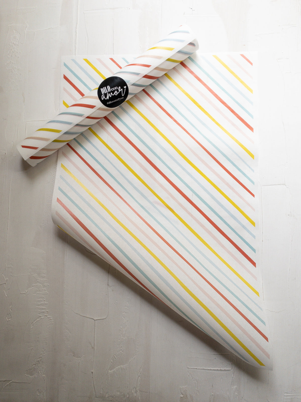 50 PAPELES &quot;LÍNEAS DEL ARCO IRIS&quot; SIN LOGO + INFO PINCHANDO LA FOTO