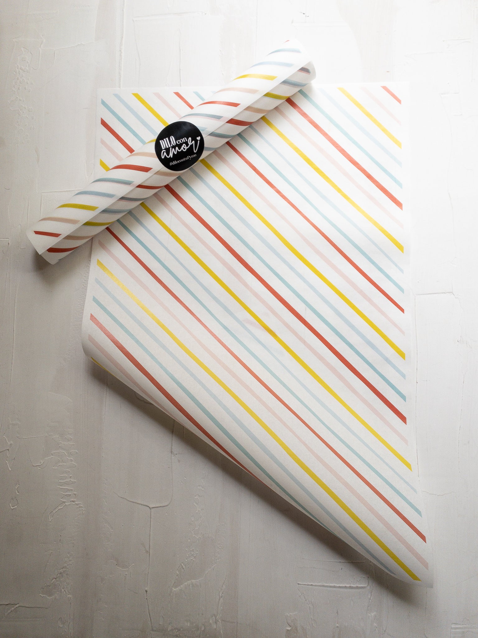 50 PAPELES "LÍNEAS DEL ARCO IRIS" SIN LOGO + INFO PINCHANDO LA FOTO