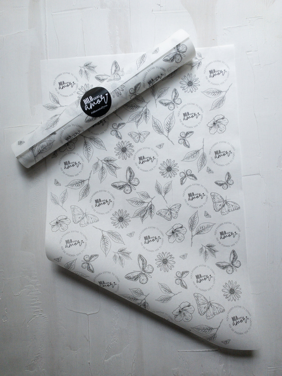 50 UNIDADES  FLORES y MARIPOSAS B/N  MÁS INFO PINCHA FOTO