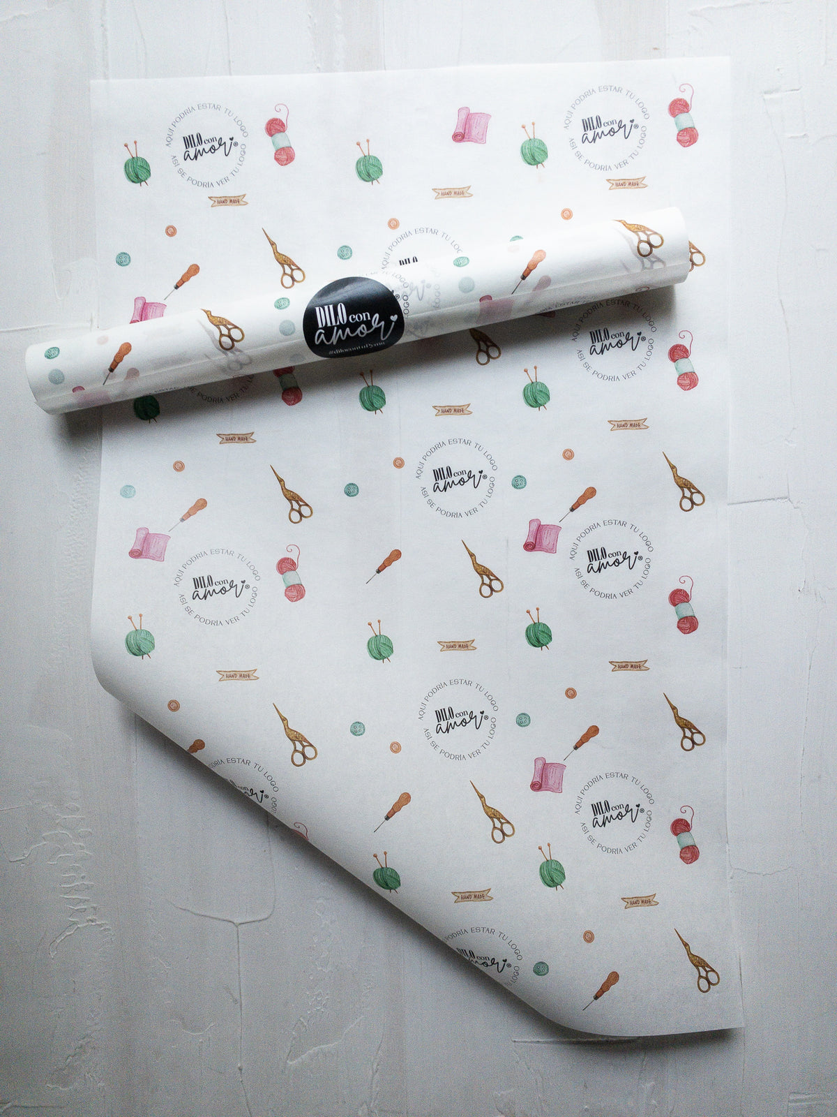 50 PAPEL MANTEQUILLA 33X50 CM - TIJERA GARZA - CON LOGO + INFO PINCHANDO LA FOTO