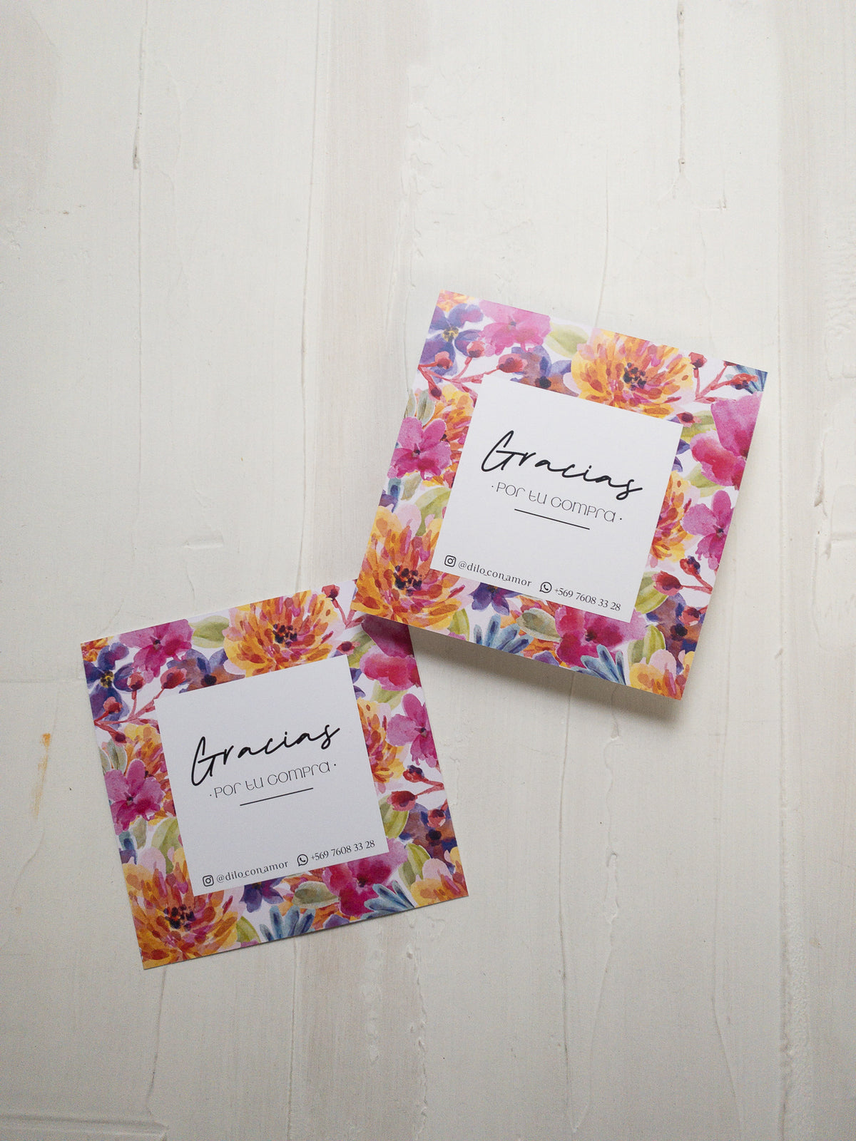 AGRADECE CON UN - FLORES DE COLORES -