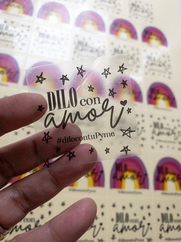STICKER TRANSPARENTE CUADRADOS