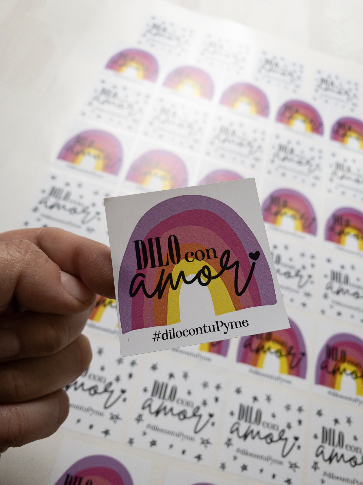 10 HOJAS STICKER ADHESIVOS CUADRADOS - ELIGE TAMAÑO Y CANTIDAD - PINCHA FOTO PARA MÁS INFO