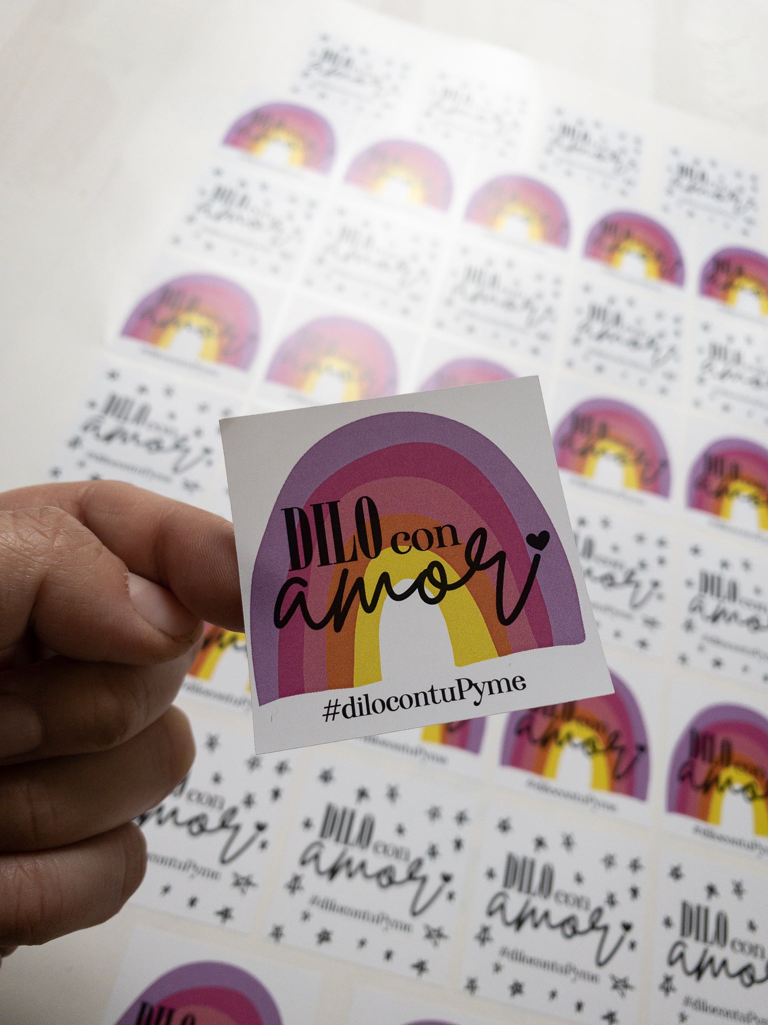 10 HOJAS STICKER ADHESIVOS CUADRADOS - ELIGE TAMAÑO Y CANTIDAD - PINCHA FOTO PARA MÁS INFO