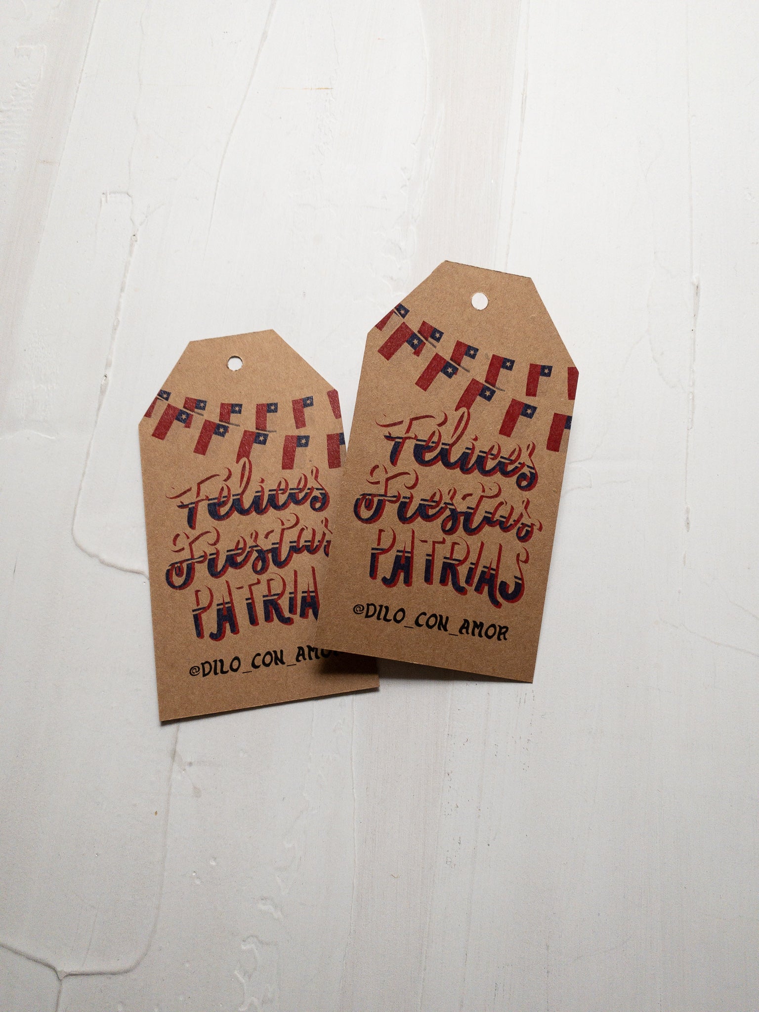 40 TAGS 6X11 CM -  BANDERINES / INGRESA EN LA FOTO PARA OPCIONES