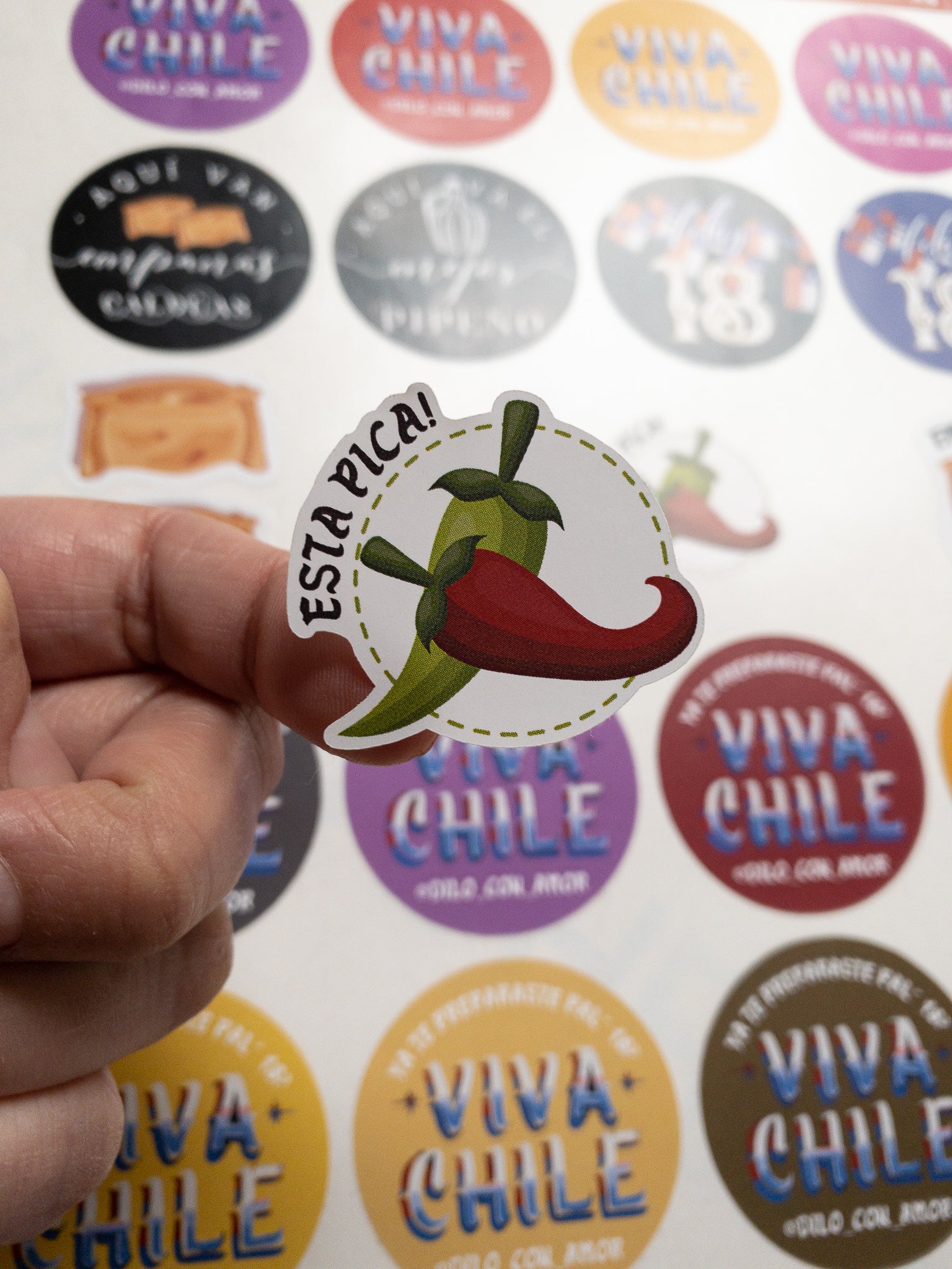 80 STICKER 3,7X3,5 CM -  ESTA PICA / INGRESA EN LA FOTO PARA OPCIONES